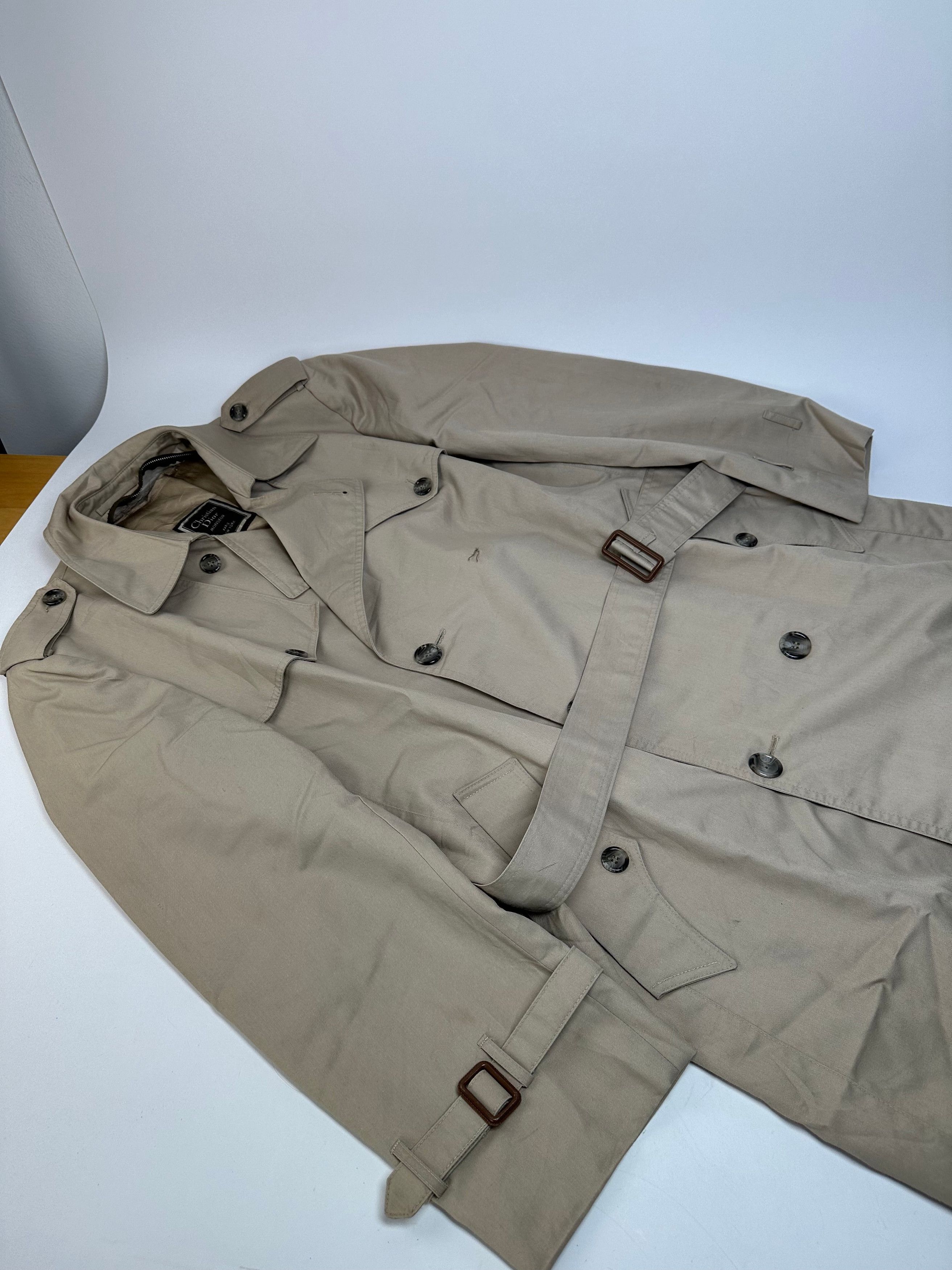 Dior Vintage Canvas Trenchcoat L Beige Size US L / EU 52-54 / 3 - 5 Thumbnail