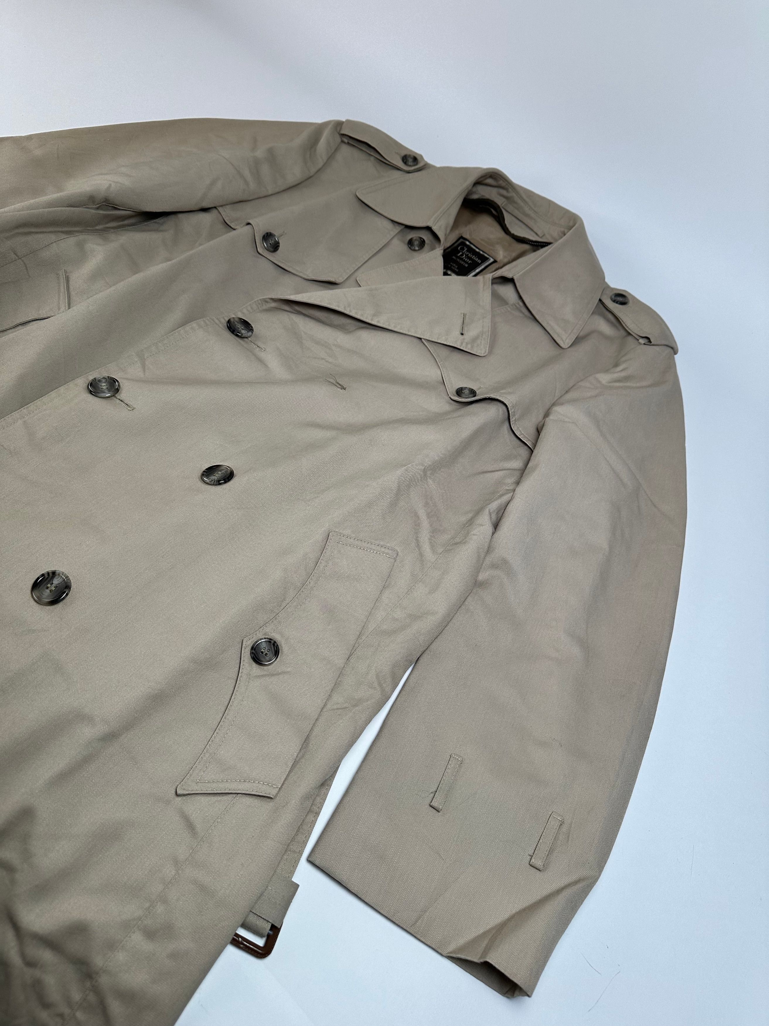 Dior Vintage Canvas Trenchcoat L Beige Size US L / EU 52-54 / 3 - 7 Thumbnail