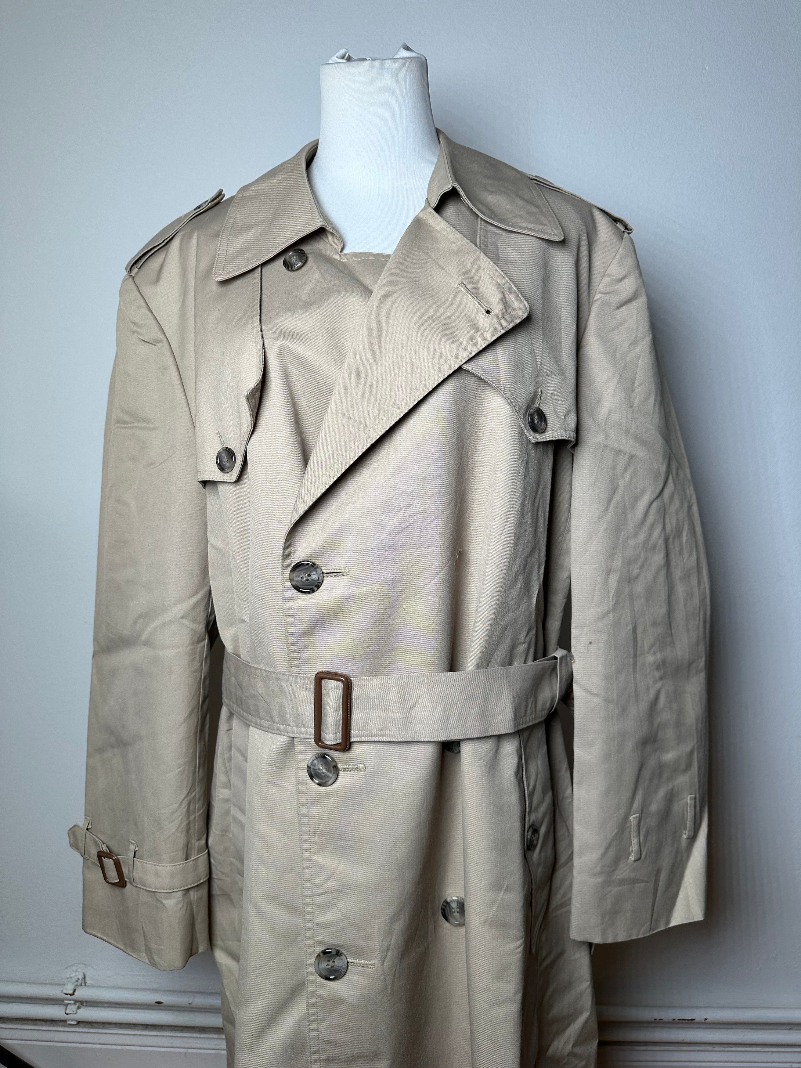 Dior Vintage Canvas Trenchcoat L Beige Size US L / EU 52-54 / 3 - 13 Thumbnail