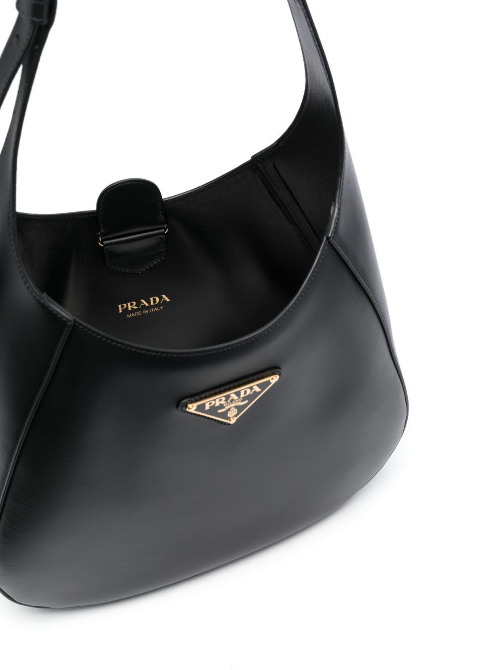 Prada Black Leather Shoulder Bag Size ONE SIZE - 5 Thumbnail