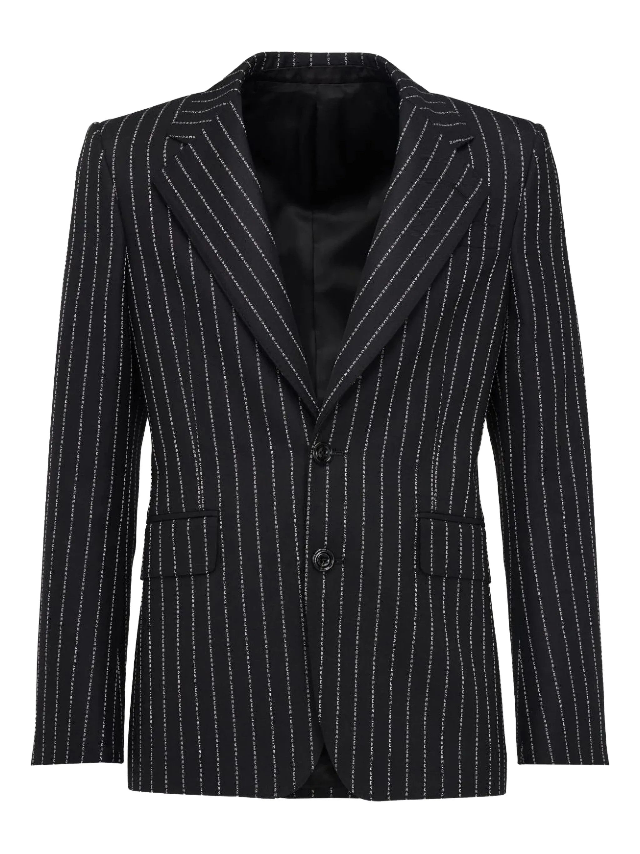 Alexander McQueen Pinstripe Single-Breasted Jacket Size US L / EU 52-54 / 3 - 2 Thumbnail