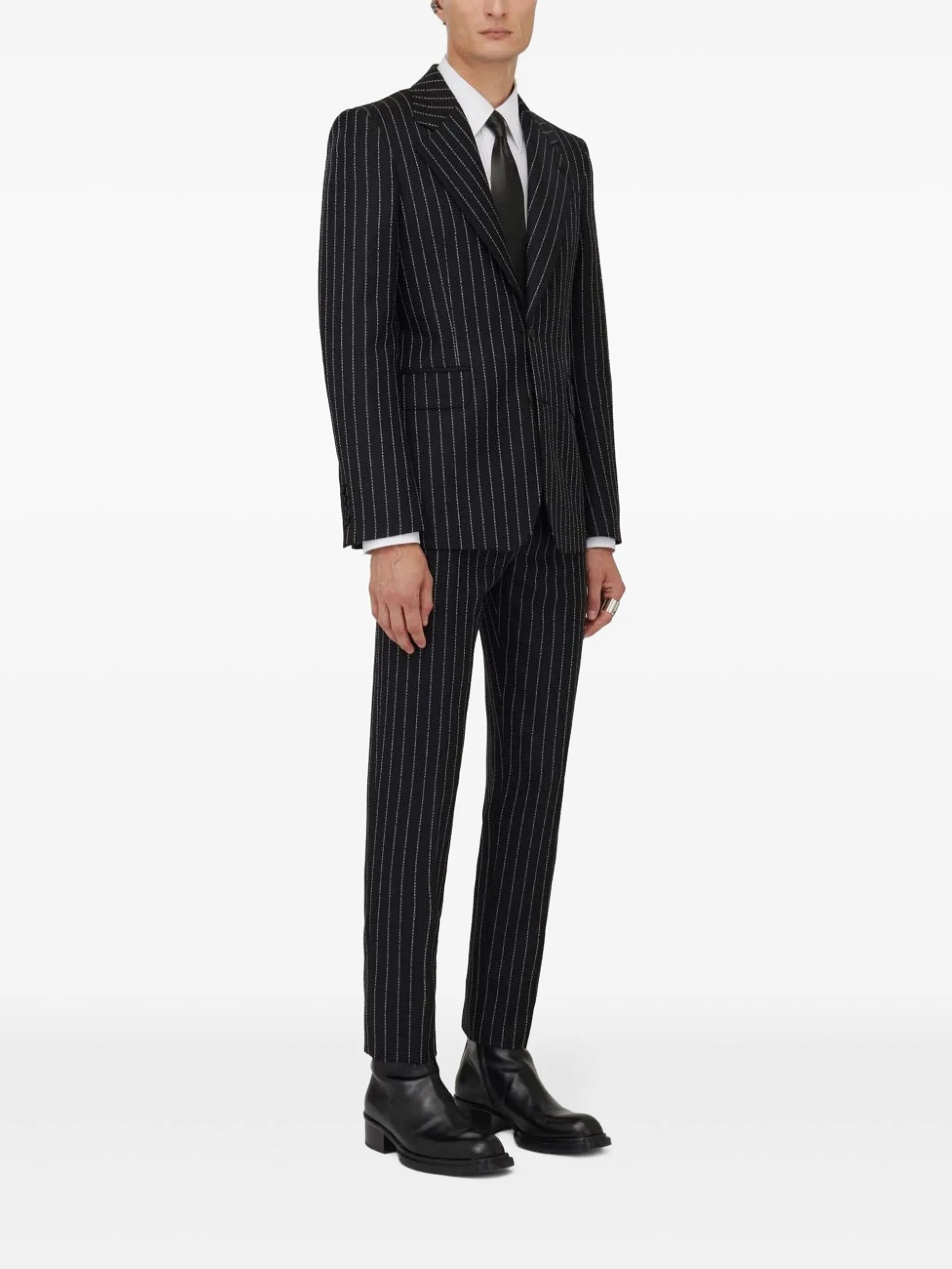 Alexander McQueen Pinstripe Single-Breasted Jacket Size US L / EU 52-54 / 3 - 4 Thumbnail