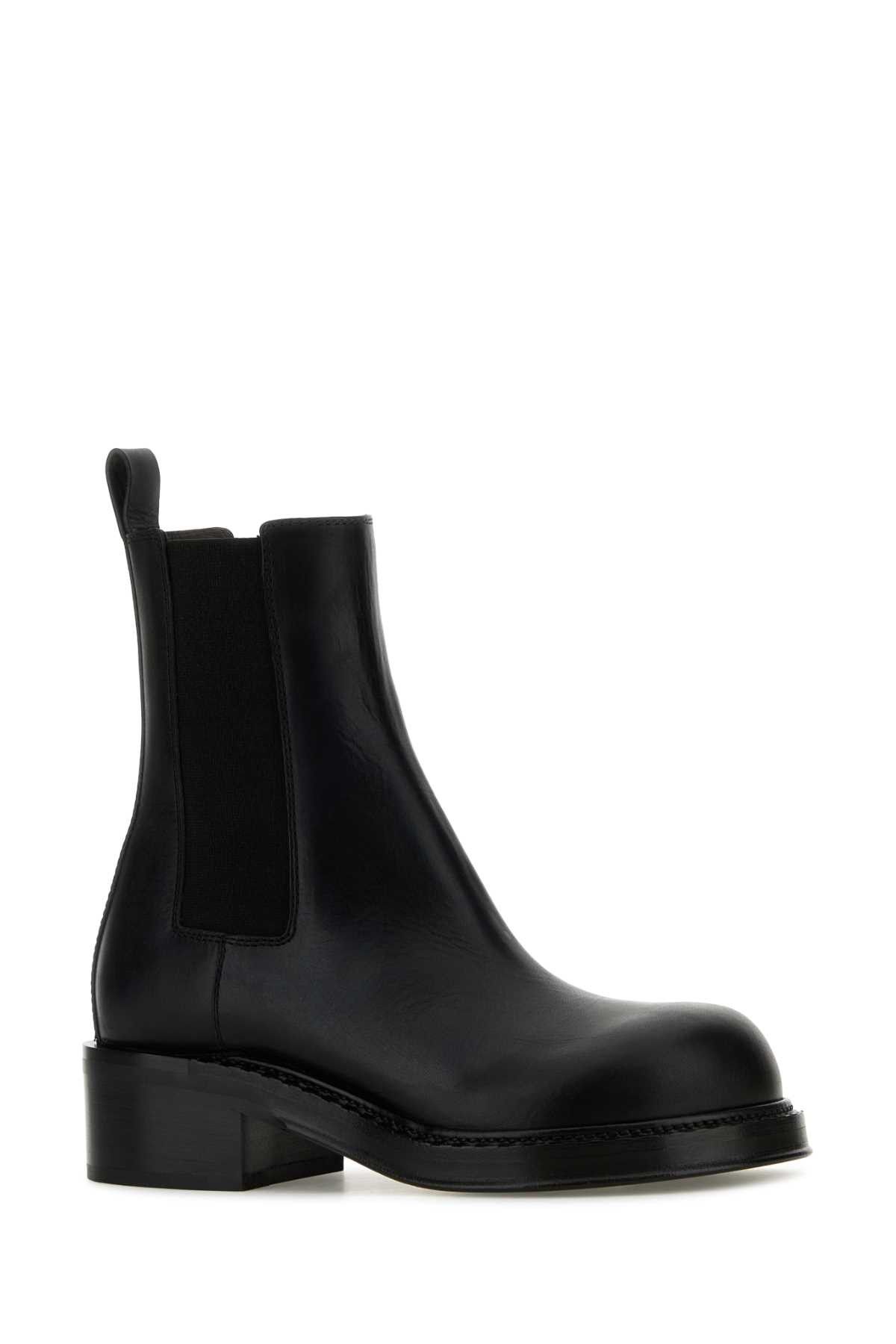Bottega Veneta Black Leather Cliff Ankle Boots Size US 9 / IT 39 - 2 Thumbnail