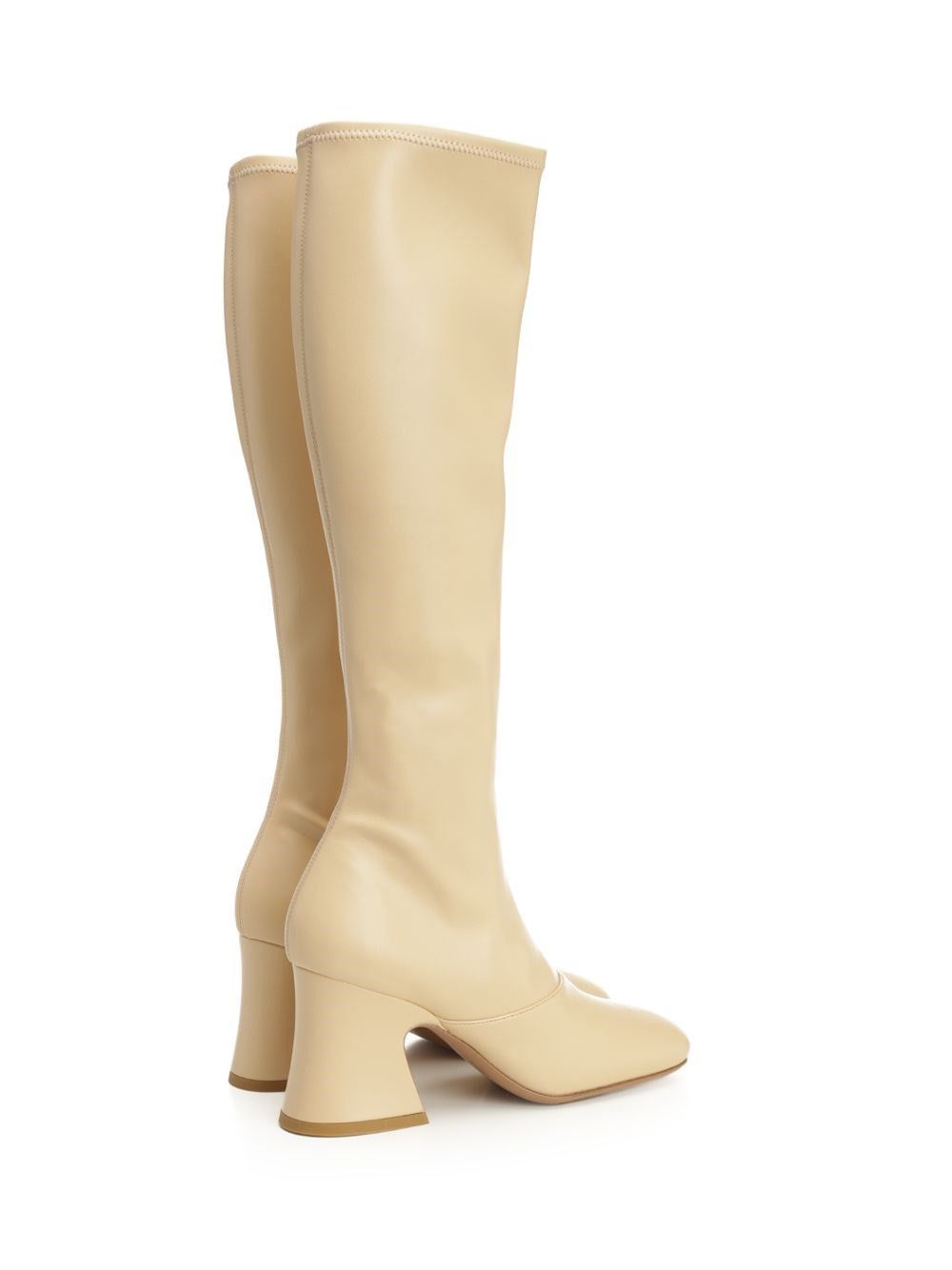 Chloe Cream Synthetic Leather Janis Boots Size US 10 / IT 40 - 3 Thumbnail