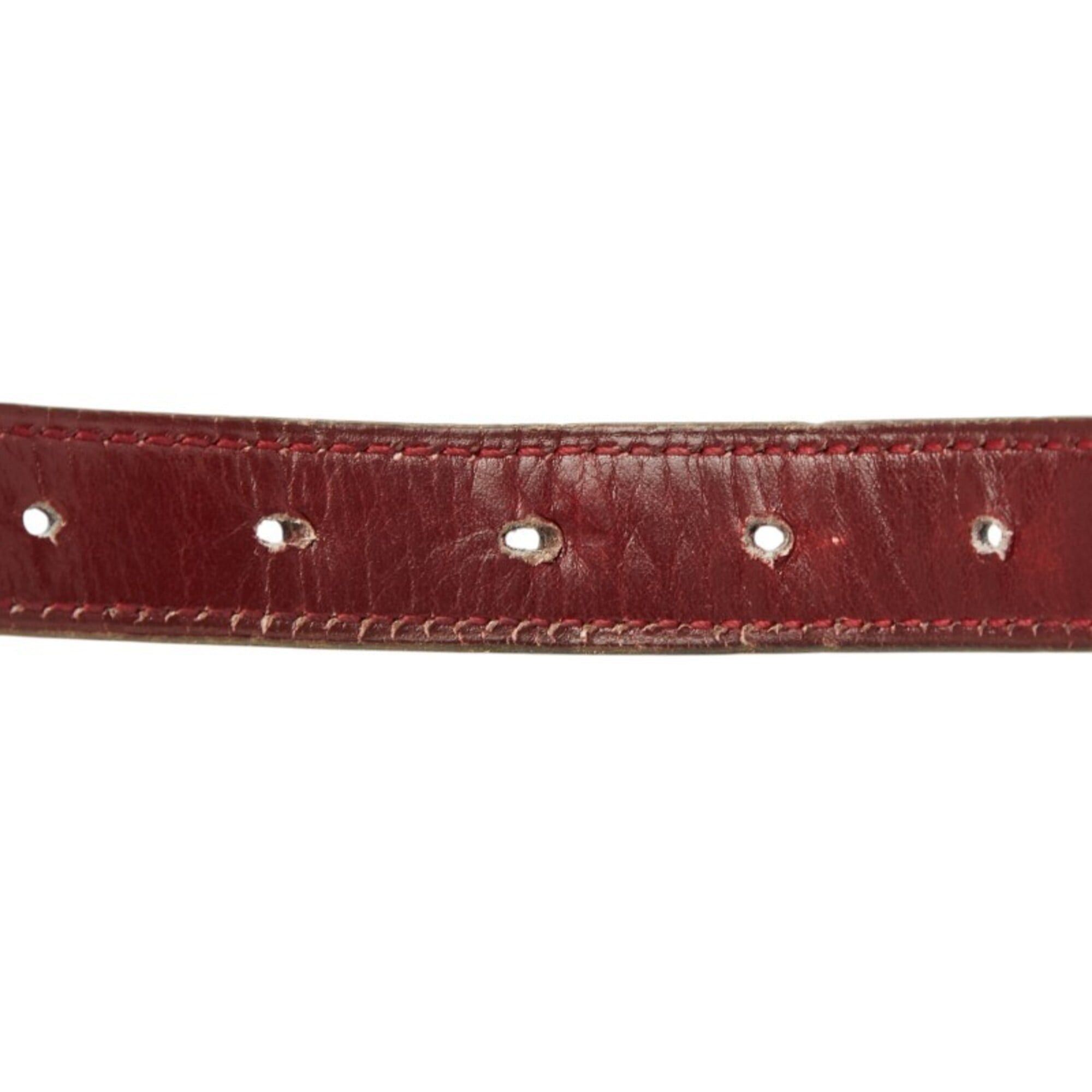 Hermes Hermes Reversible Belt, Size: 70, Navy/Red Leather, Women's Size ONE SIZE - 4 Thumbnail
