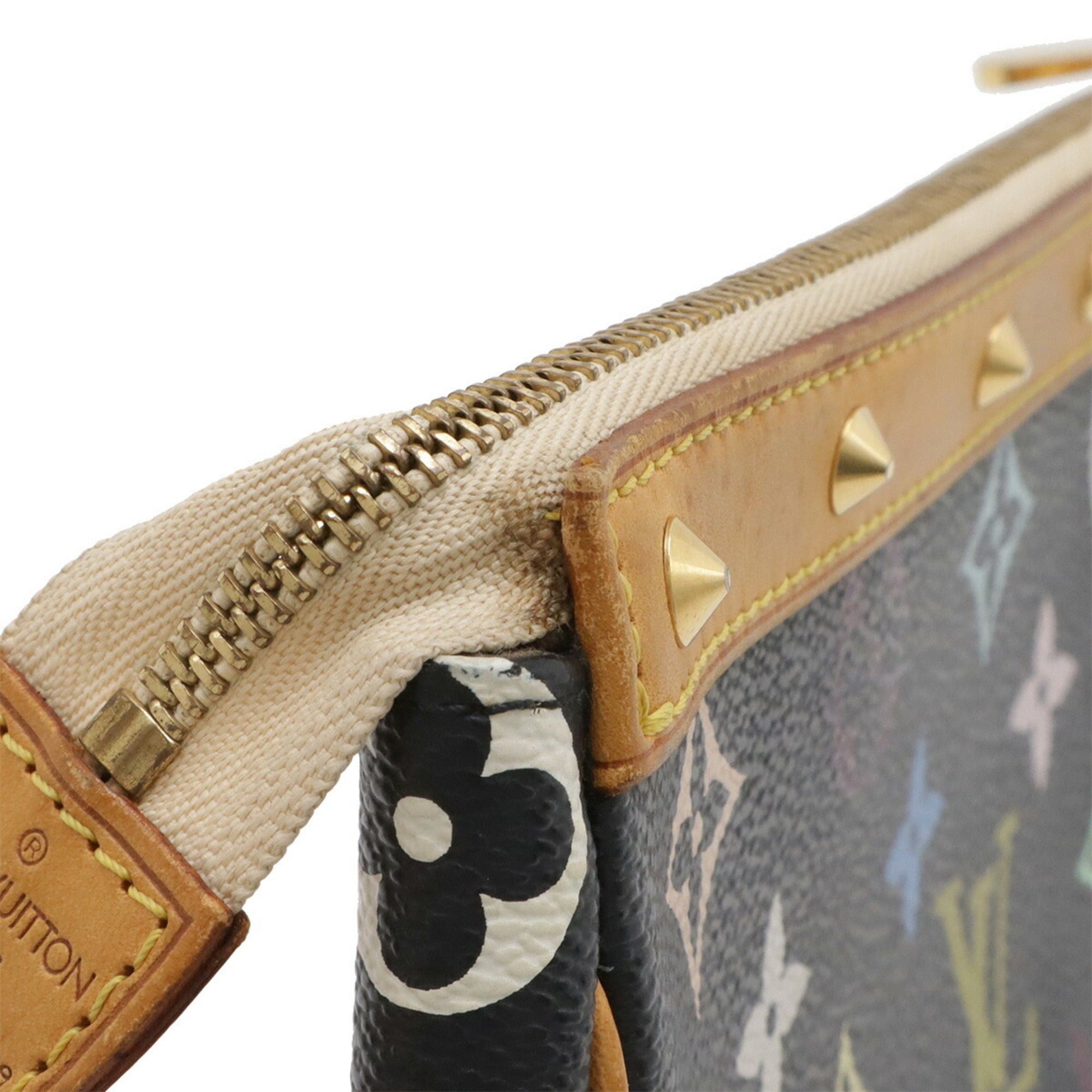 Louis Vuitton Louis Vuitton Monogram Multicolor Pochette Accessoires Handbag Pouch Noir Black M92648 Size ONE SIZE - 6 Thumbnail