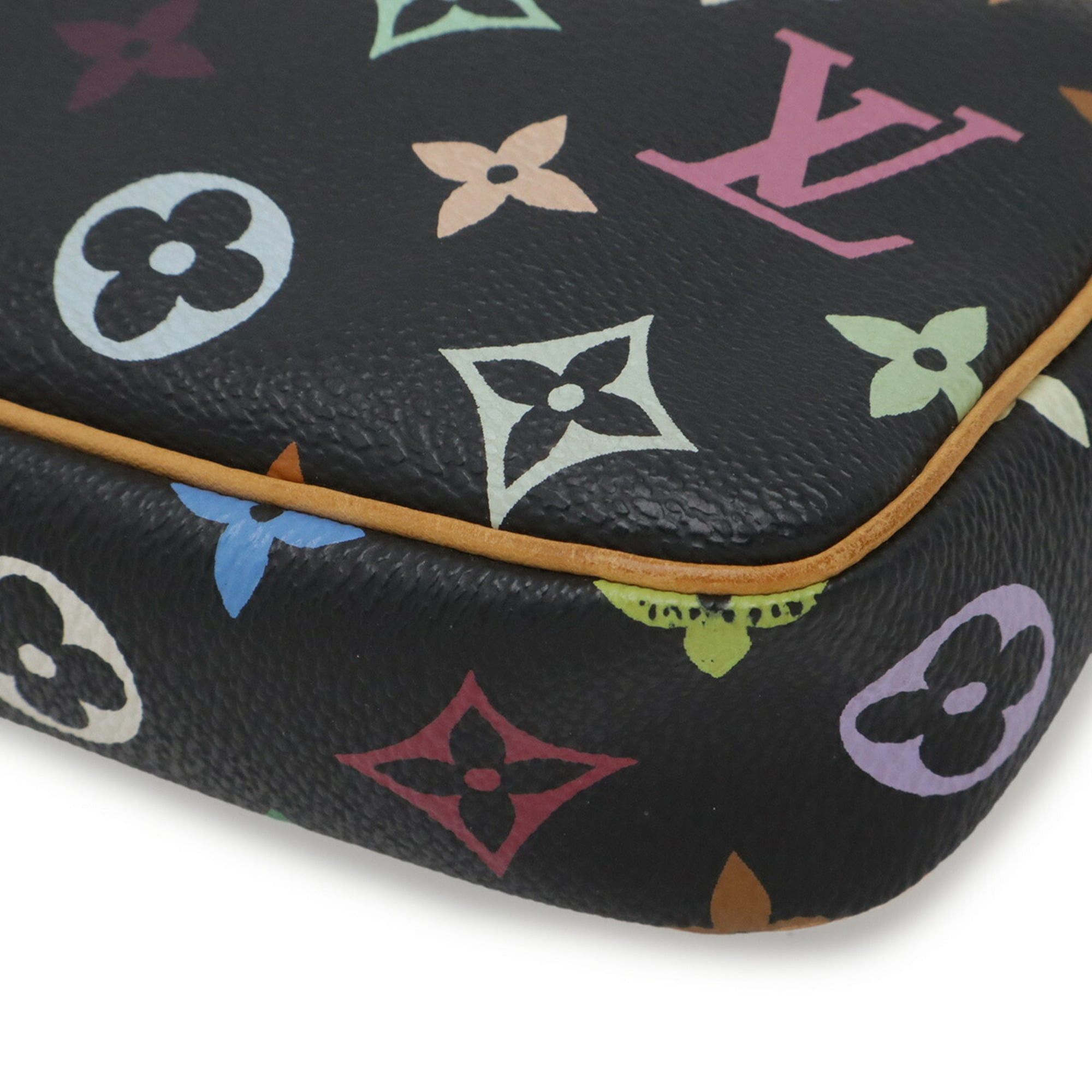 Louis Vuitton Louis Vuitton Monogram Multicolor Pochette Accessoires Handbag Pouch Noir Black M92648 Size ONE SIZE - 4 Thumbnail