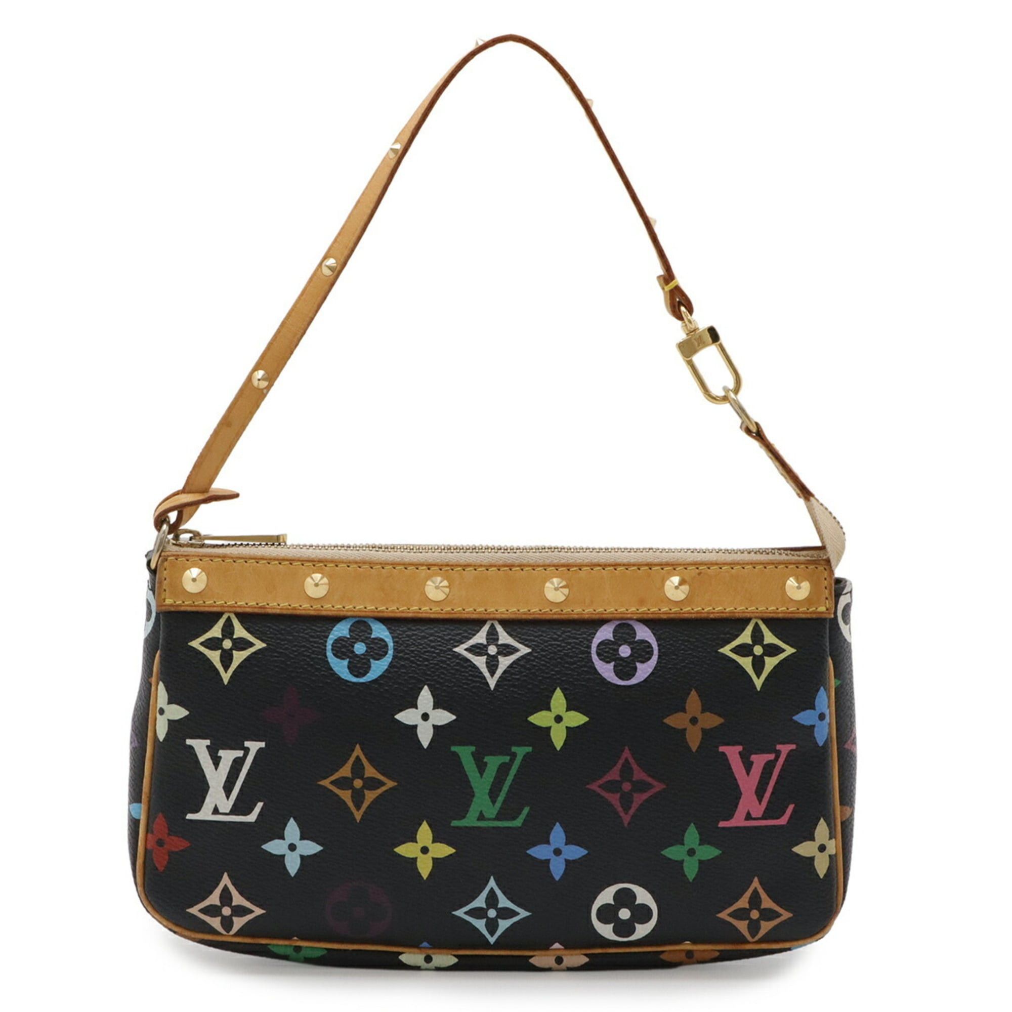Louis Vuitton Louis Vuitton Monogram Multicolor Pochette Accessoires Handbag Pouch Noir Black M92648 Size ONE SIZE - 2 Thumbnail