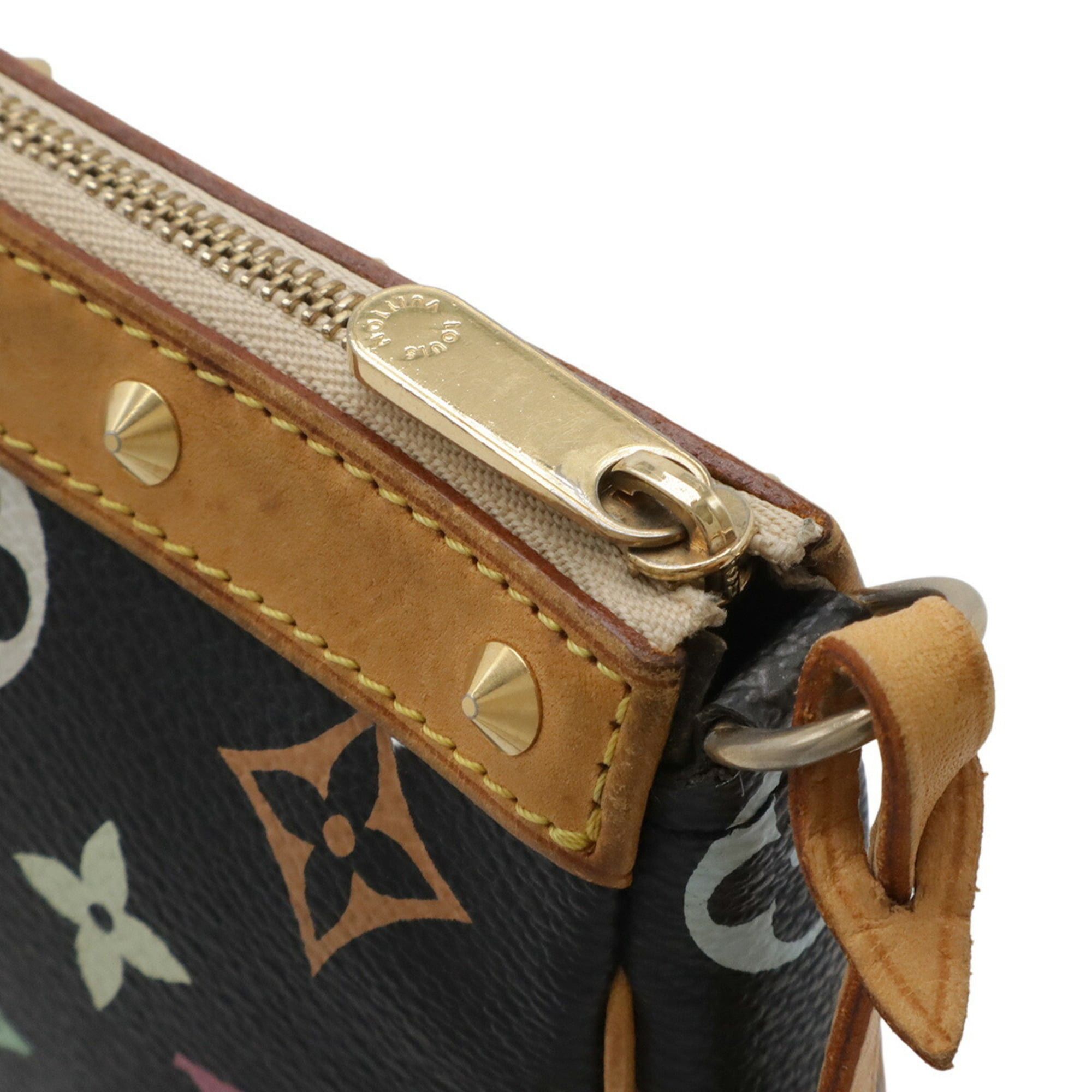 Louis Vuitton Louis Vuitton Monogram Multicolor Pochette Accessoires Handbag Pouch Noir Black M92648 Size ONE SIZE - 5 Thumbnail