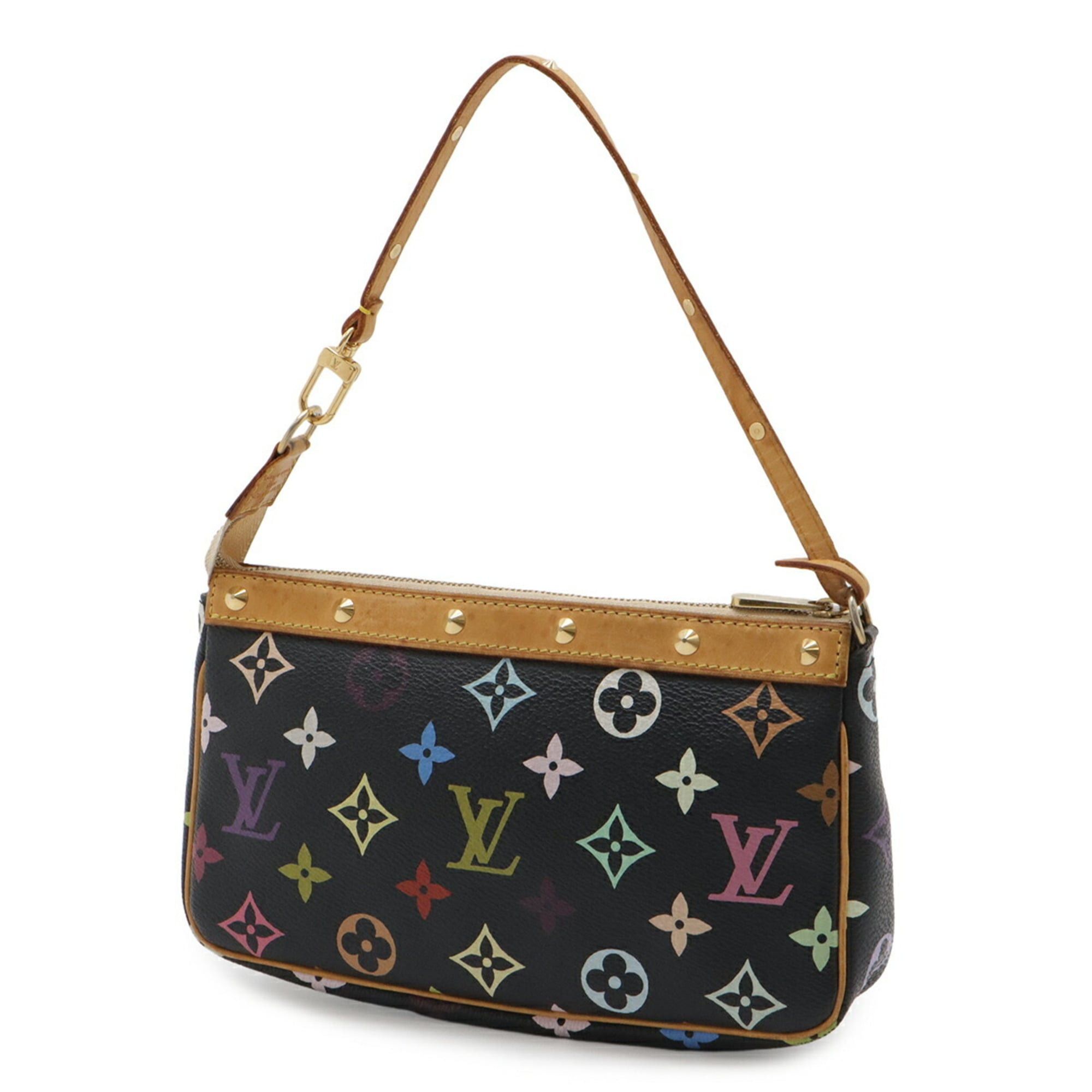 Louis Vuitton Louis Vuitton Monogram Multicolor Pochette Accessoires Handbag Pouch Noir Black M92648 Size ONE SIZE - 3 Thumbnail