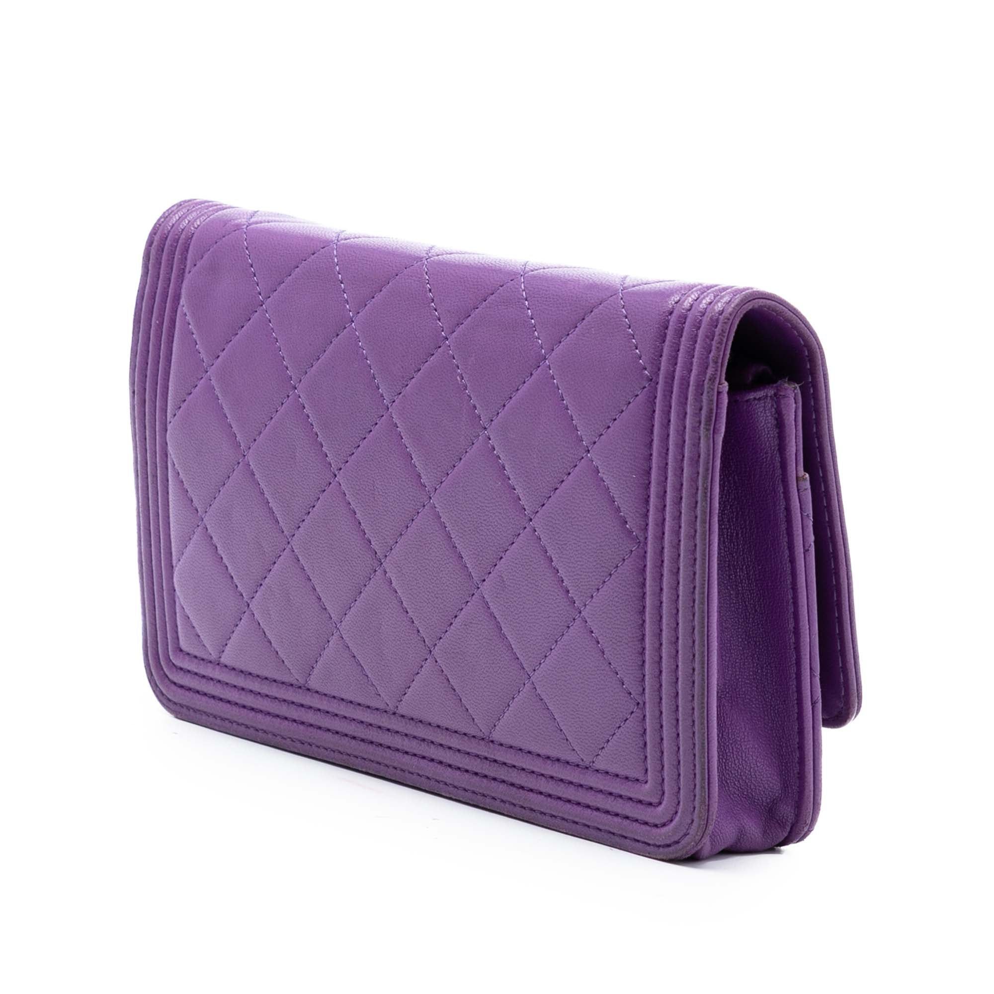 Chanel Quilted Lambskin Boy Wallet on Chain Size ONE SIZE - 2 Thumbnail
