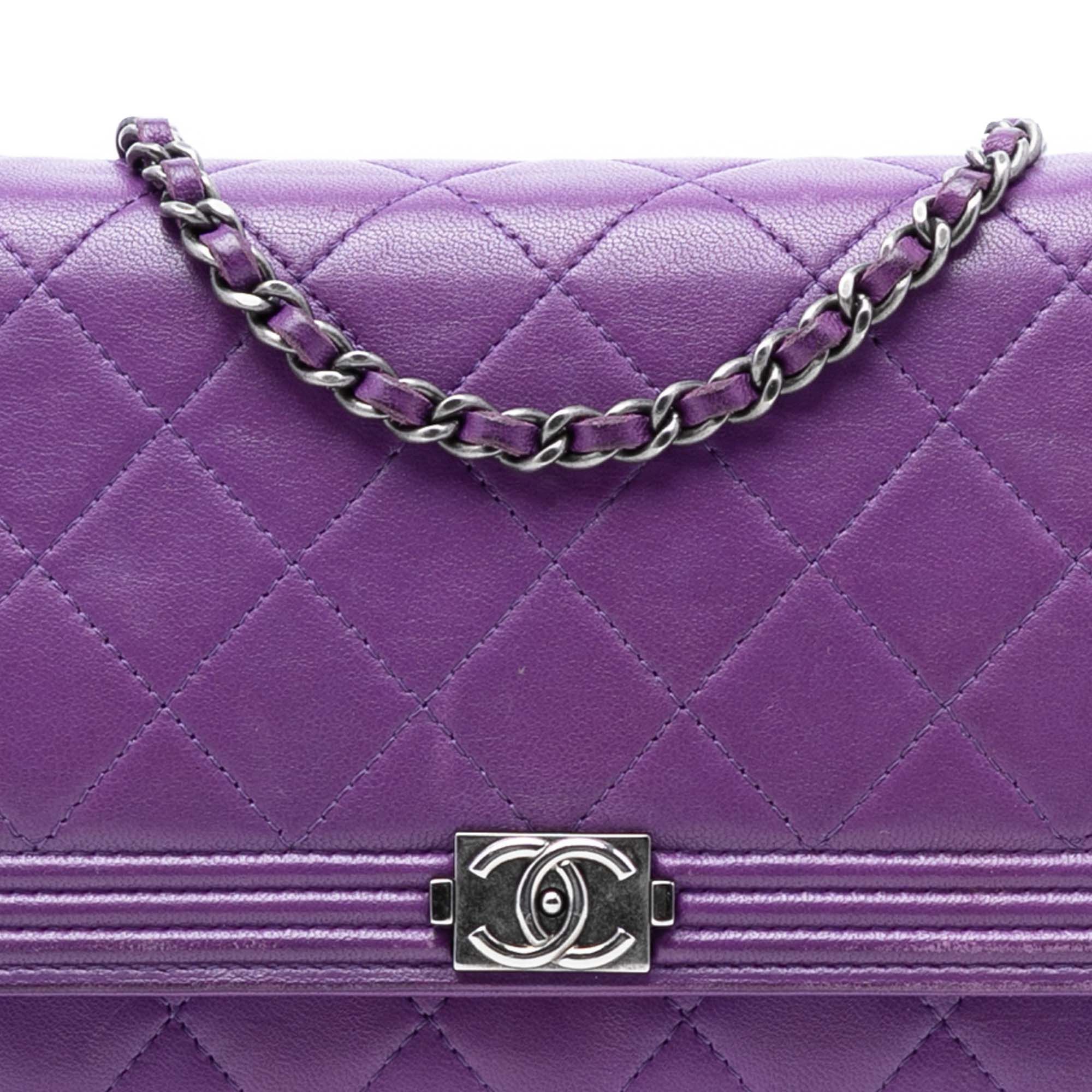 Chanel Quilted Lambskin Boy Wallet on Chain Size ONE SIZE - 7 Thumbnail