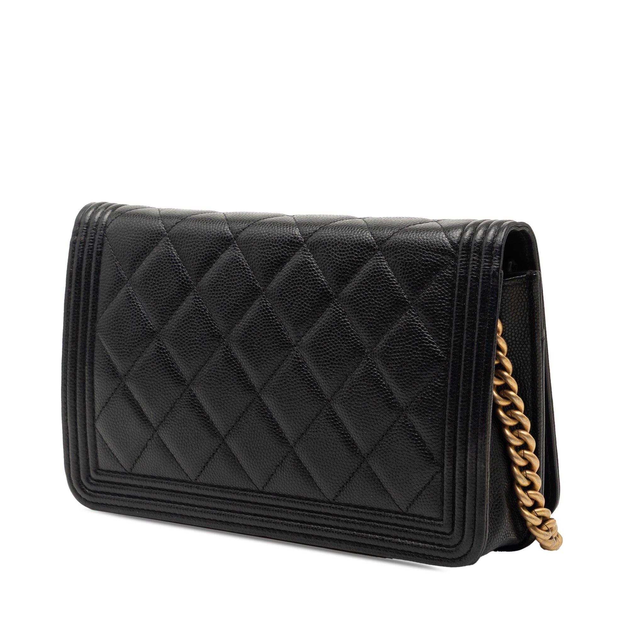 Chanel Quilted Caviar Boy Wallet on Chain Size ONE SIZE - 2 Thumbnail