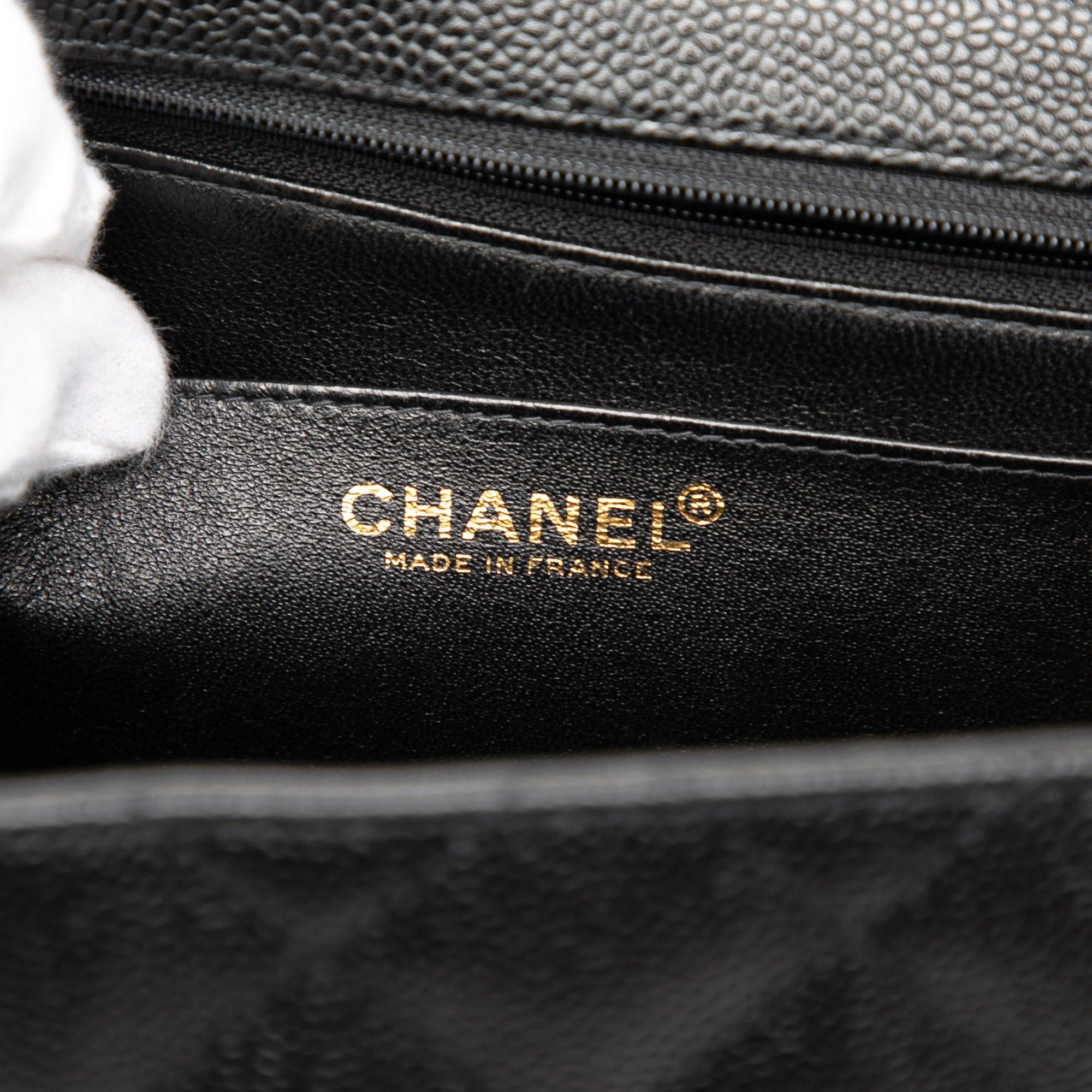 Chanel CC Quilted Caviar Kelly Top Handle Bag Size ONE SIZE - 5 Thumbnail