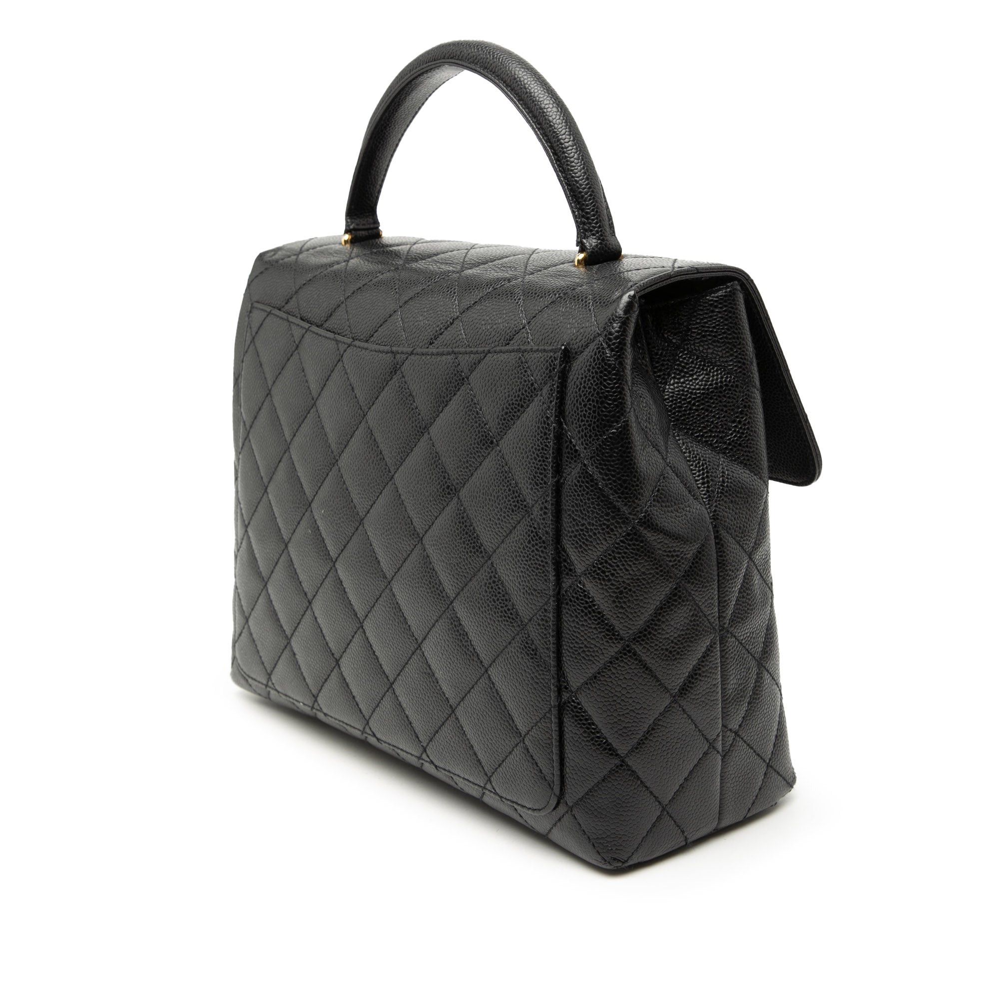 Chanel CC Quilted Caviar Kelly Top Handle Bag Size ONE SIZE - 2 Thumbnail
