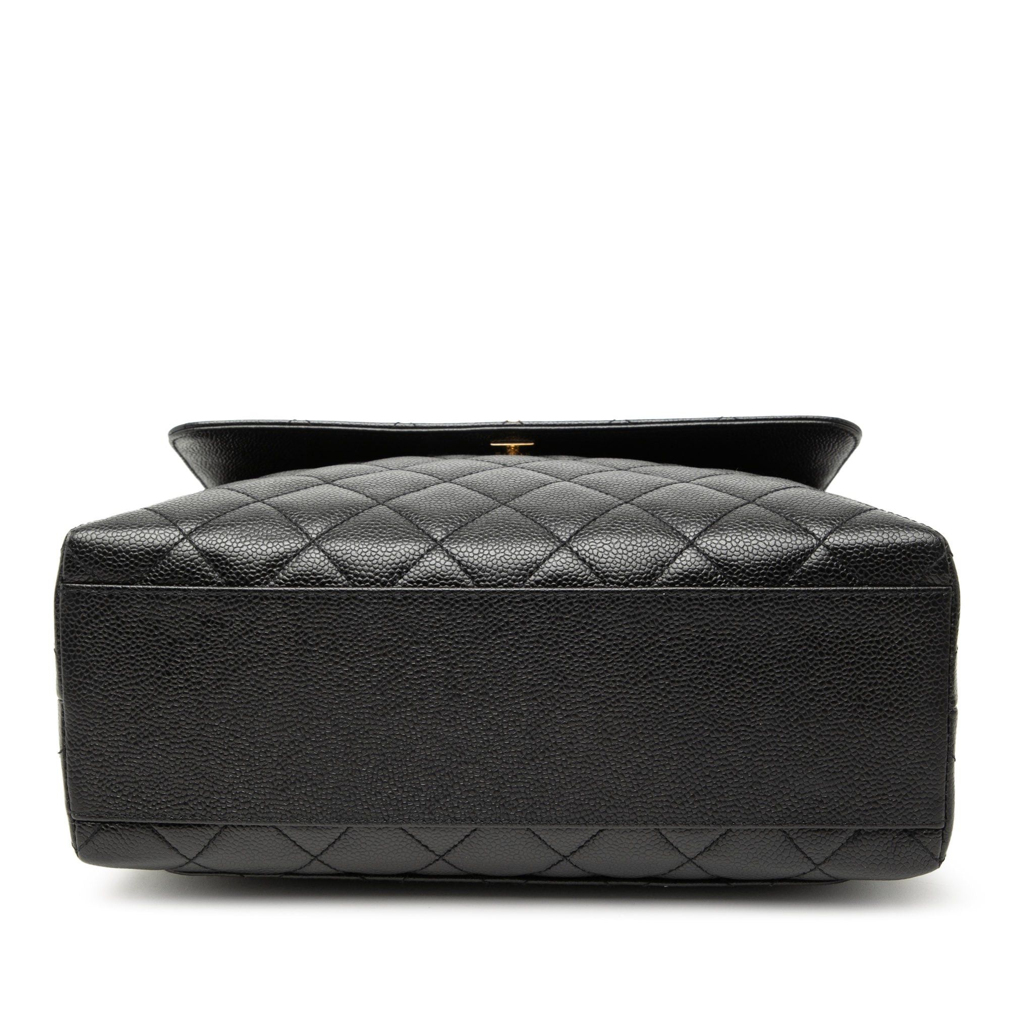 Chanel CC Quilted Caviar Kelly Top Handle Bag Size ONE SIZE - 3 Thumbnail