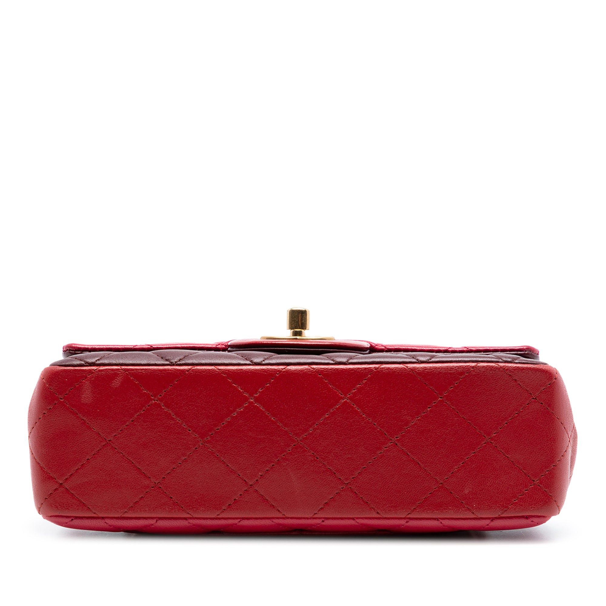 Chanel Mini Rectangular Classic Tricolor Lambskin Single Flap Size ONE SIZE - 3 Thumbnail