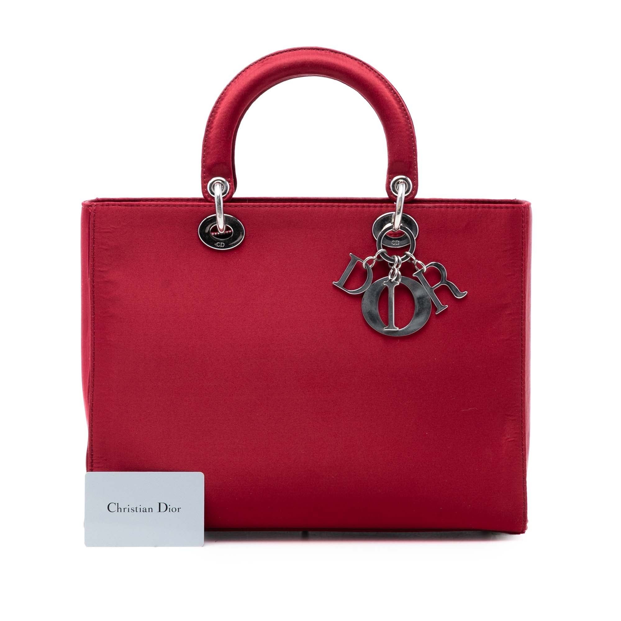 Dior Large Satin Lady Dior Size ONE SIZE - 8 Thumbnail