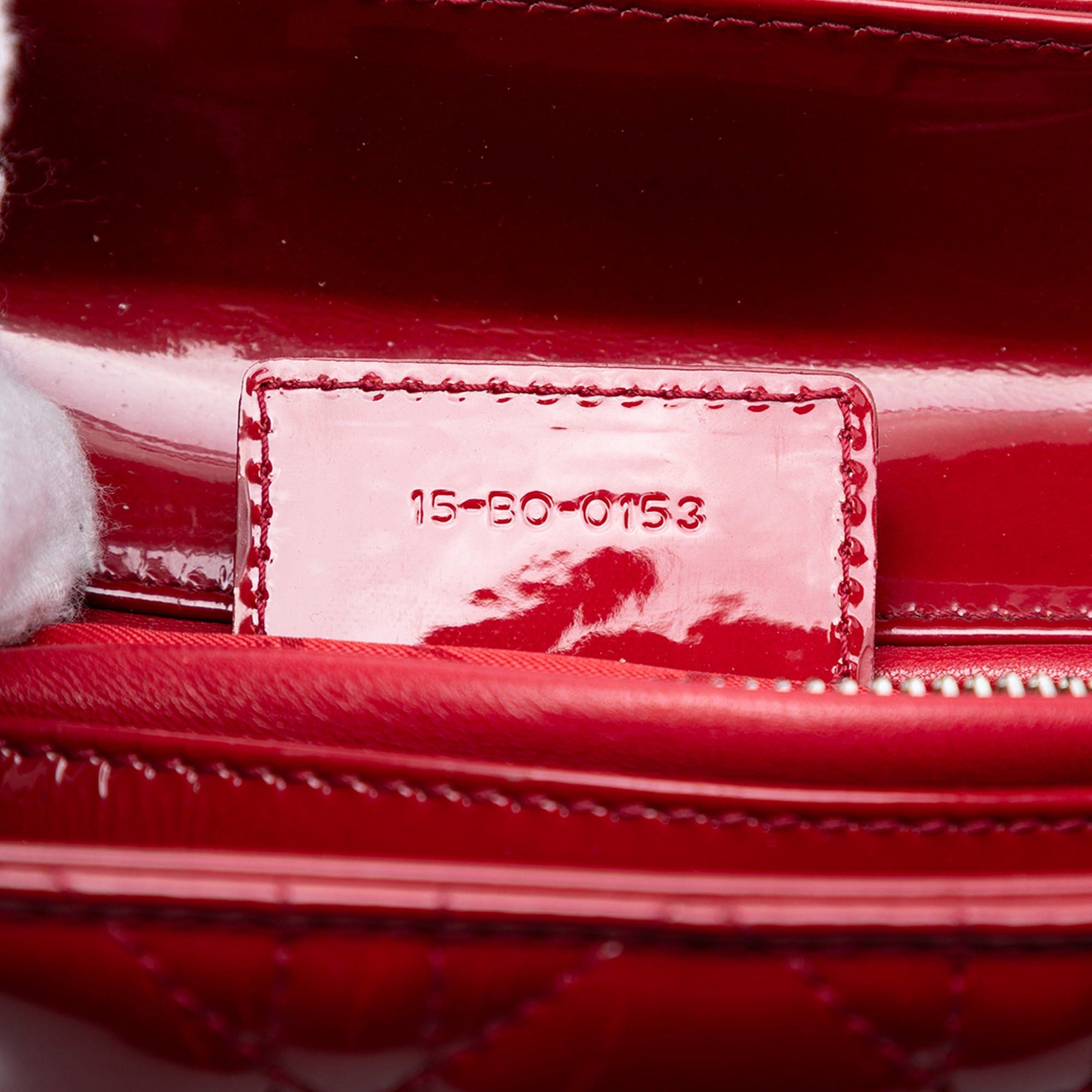 Dior Medium Patent Cannage Lady Dior Size ONE SIZE - 6 Thumbnail