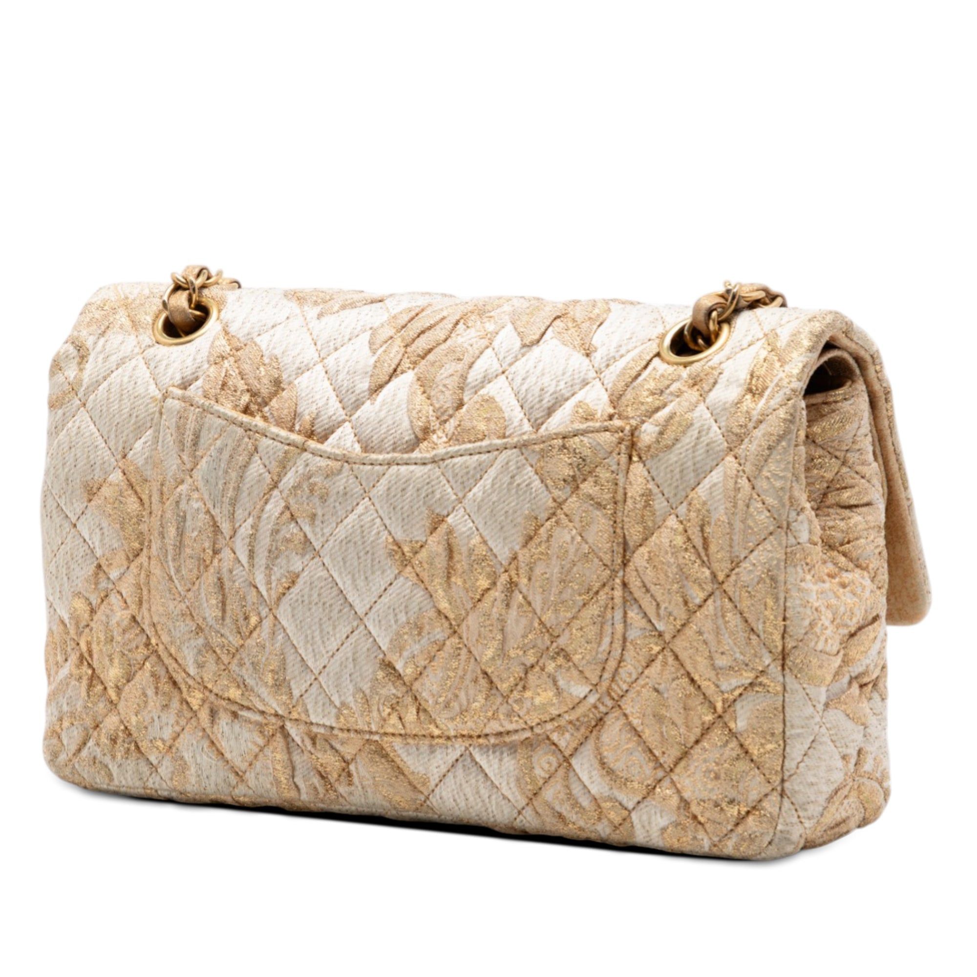 Chanel Medium Classic Embroidered Canvas Double Flap Size ONE SIZE - 2 Thumbnail
