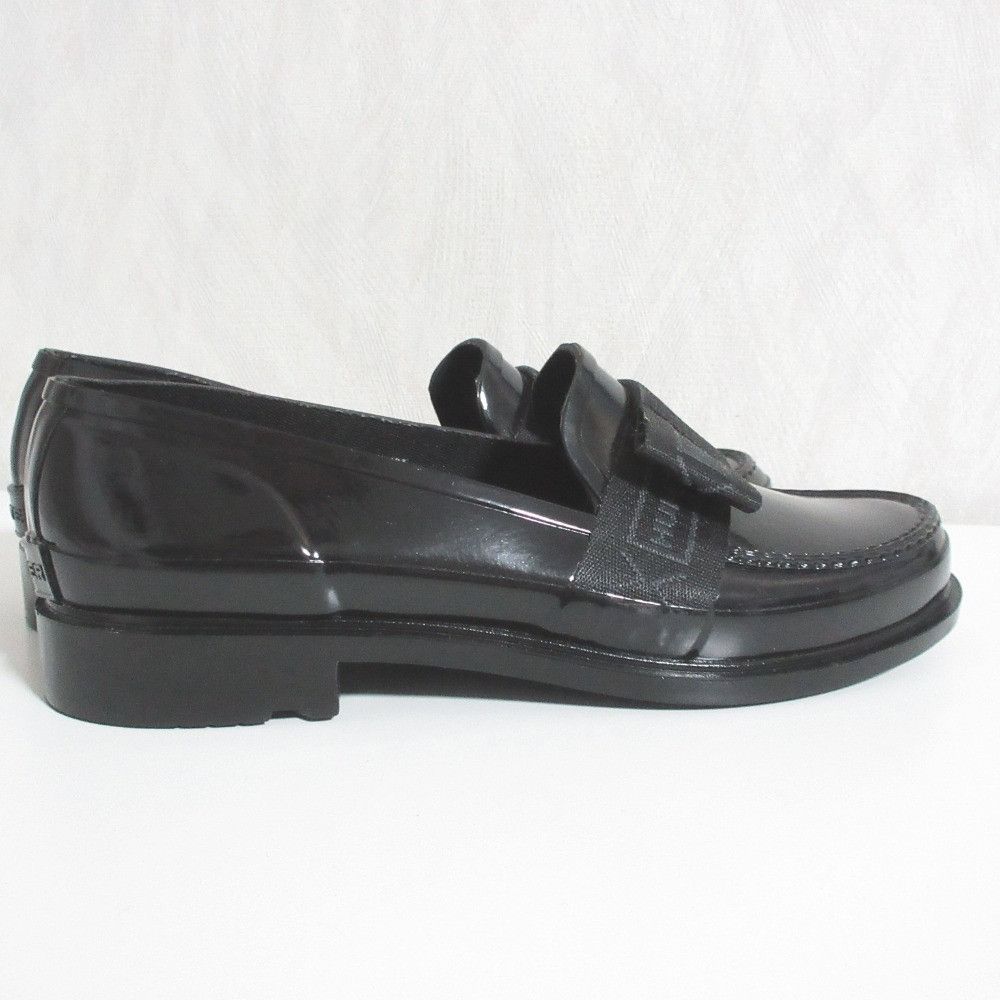Other Other Hunter Refined Bow Gloss Penny Leather Loafers Plastic / Synthetic Shoes WFF1096RGL DUTY FREE for USA Size ONE SIZE - 2 Thumbnail