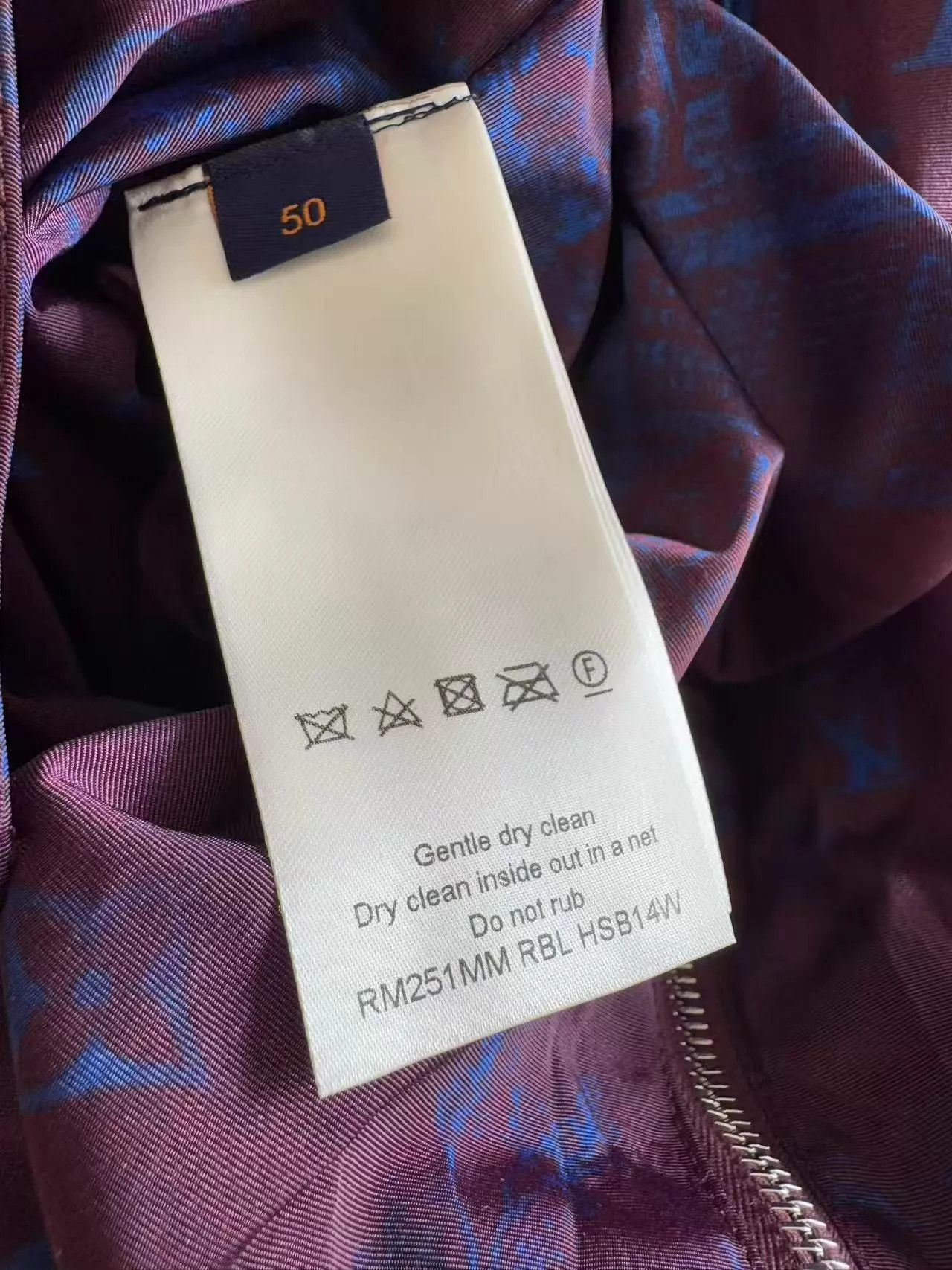 Louis Vuitton Purple Printed Long Sleeve Light Jacket Size US M / EU 48-50 / 2 - 6 Thumbnail