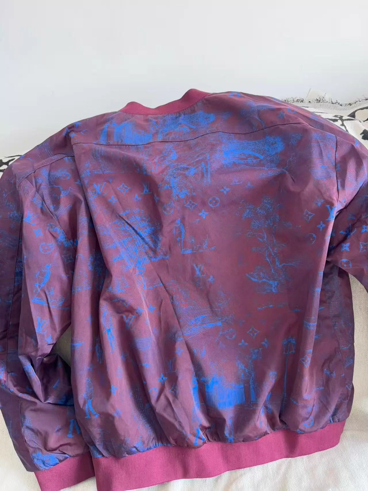 Louis Vuitton Purple Printed Long Sleeve Light Jacket Size US M / EU 48-50 / 2 - 5 Thumbnail