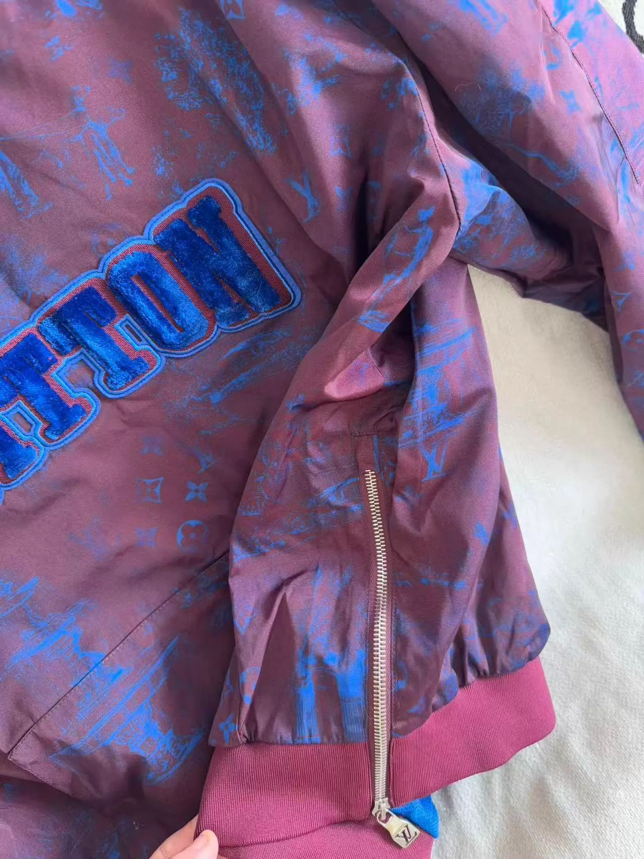 Louis Vuitton Purple Printed Long Sleeve Light Jacket Size US M / EU 48-50 / 2 - 4 Thumbnail
