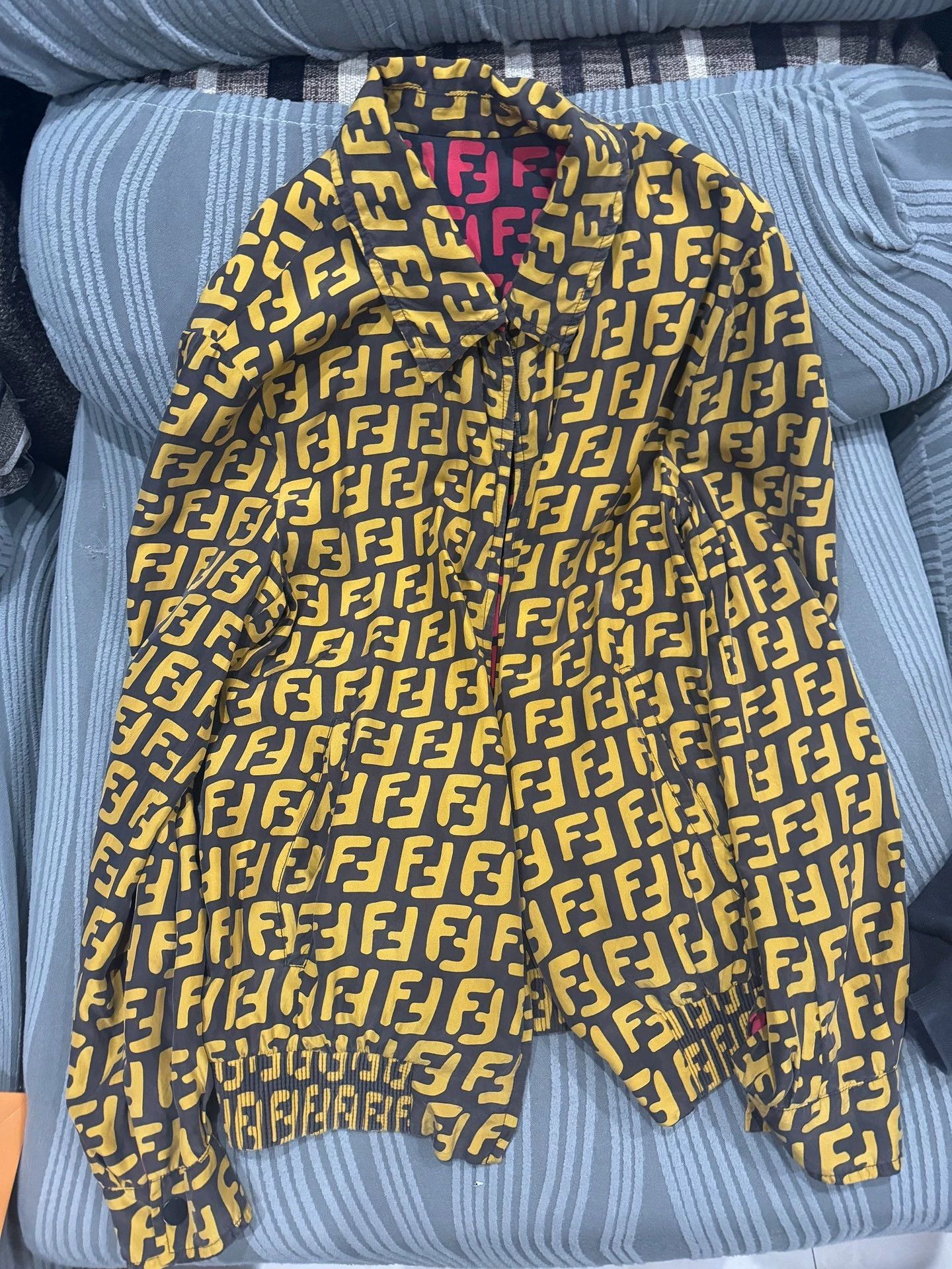 Fendi Multi Pattern Hooded Zip-Up Jacket S Size US S / EU 44-46 / 1 - 2 Thumbnail