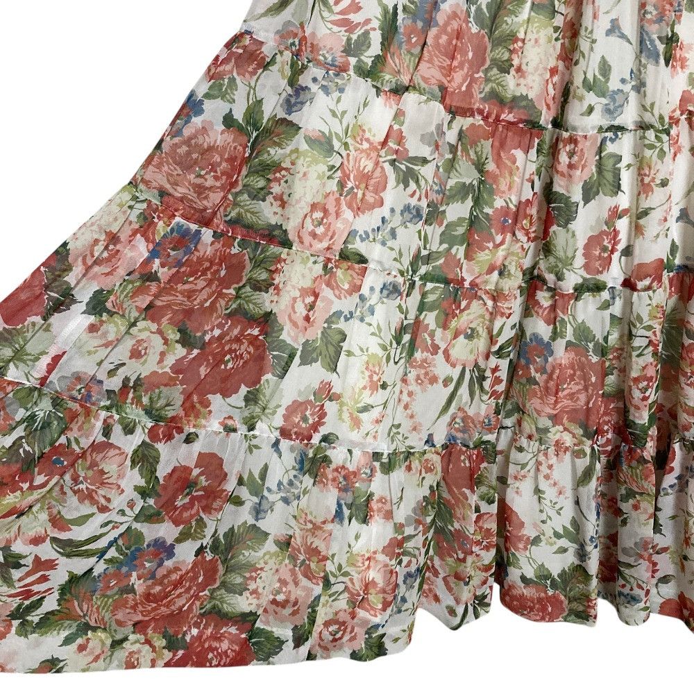 Other Other INGEBORG Floral Tiered Skirt Textile Skirts A2253FS316 DUTY FREE for USA Size ONE SIZE - 4 Thumbnail