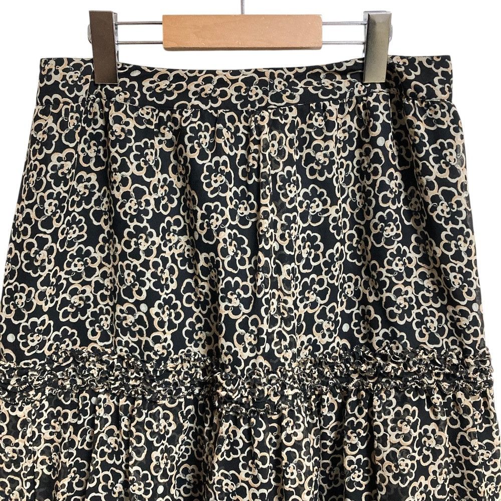 Other Other INGEBORG Camellia Print Chiffon Skirt Textile Skirts P023XFS01 DUTY FREE for USA Size ONE SIZE - 3 Thumbnail