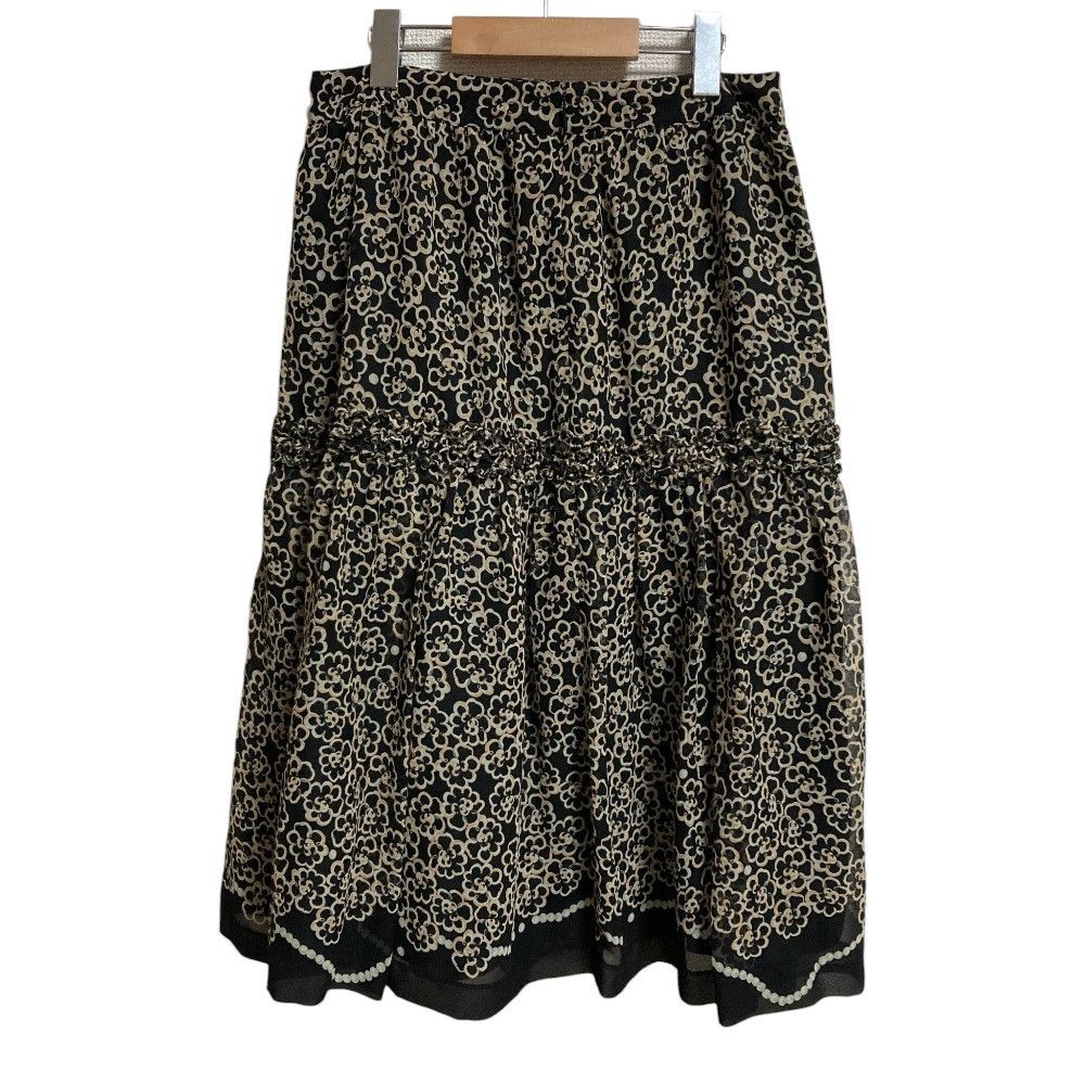 Other Other INGEBORG Camellia Print Chiffon Skirt Textile Skirts P023XFS01 DUTY FREE for USA Size ONE SIZE - 2 Thumbnail