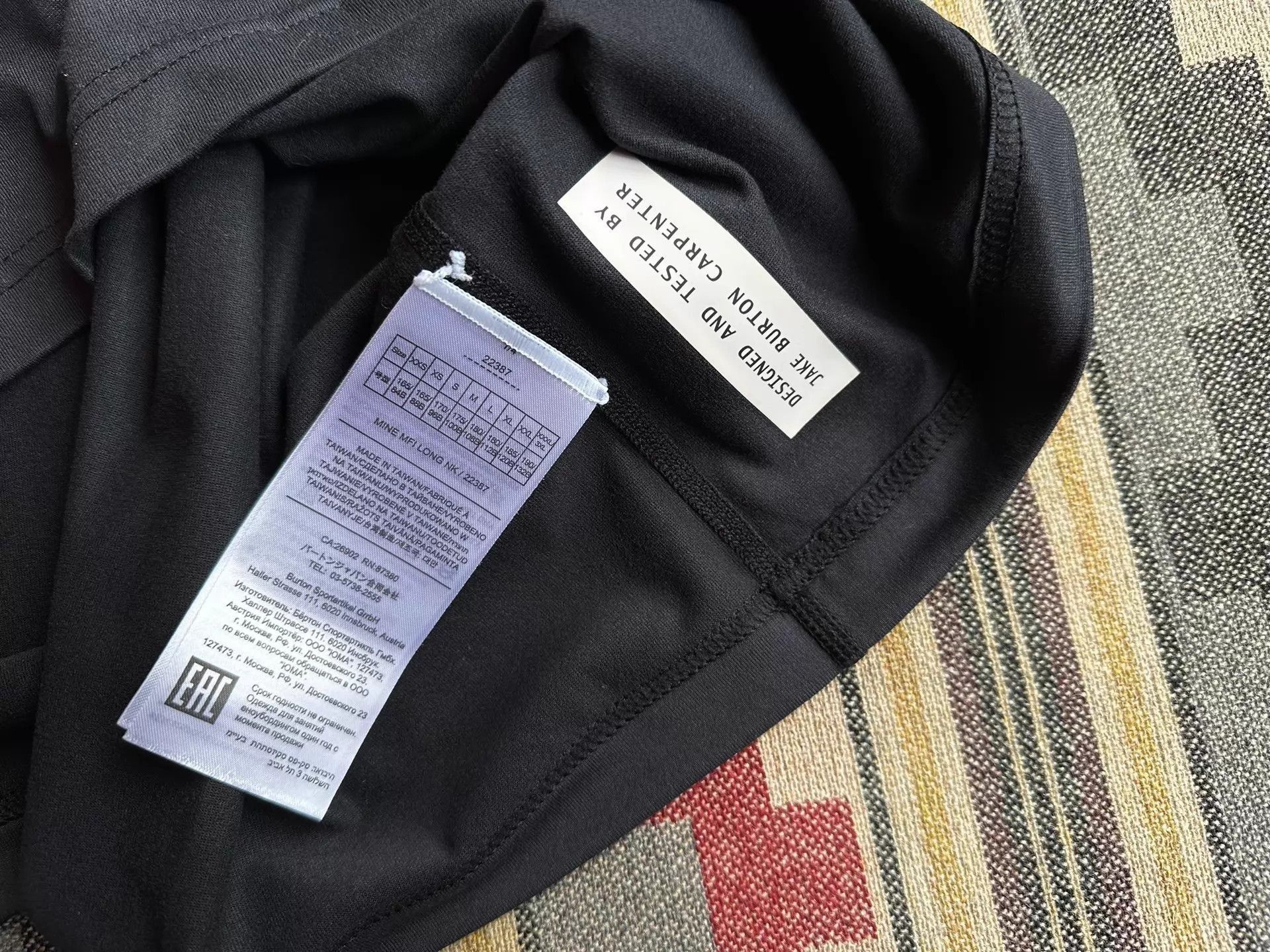 Burton Black High Neck Long Sleeve Shirt Size US XL / EU 56 / 4 - 5 Thumbnail