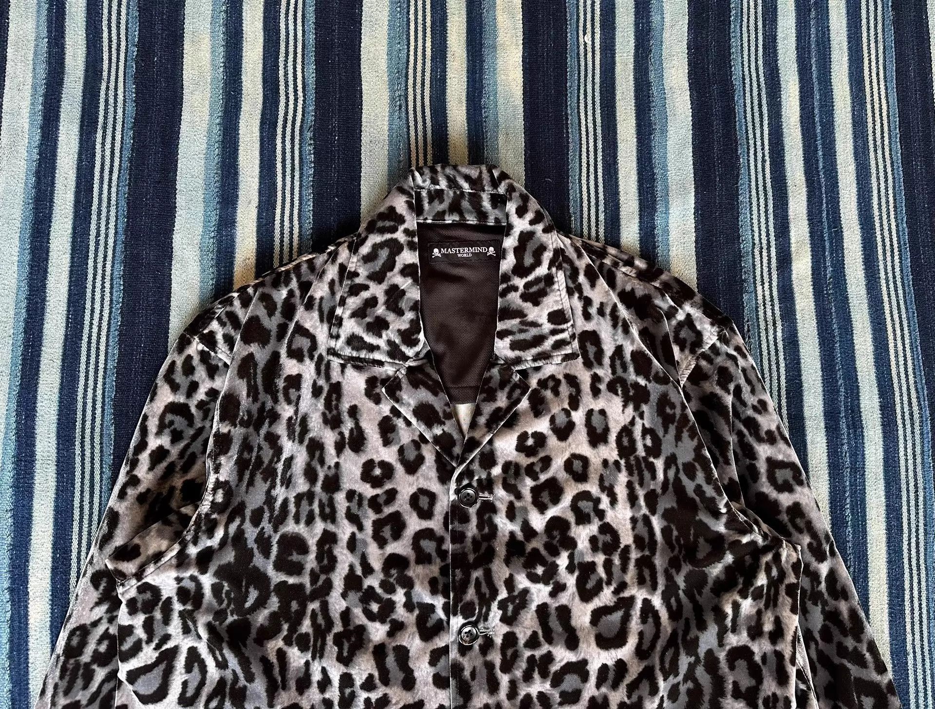 Mastermind Japan Leopard Print Button-Up Jacket Size M Size US M / EU 48-50 / 2 - 3 Thumbnail