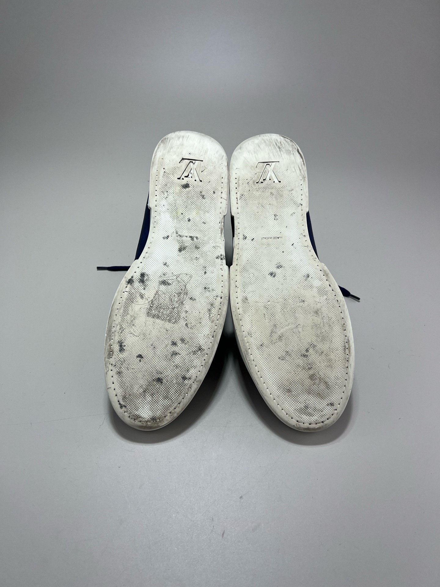 Louis Vuitton Louis Vuitton Blue Brown Monogram High-Top Sneakers Size US 9 / EU 42 - 7 Thumbnail