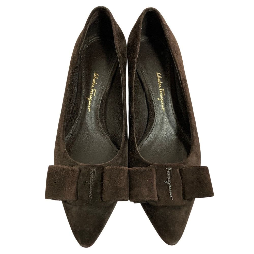 Salvatore Ferragamo Salvatore Ferragamo Salvatore Ferragamo VIVA 55 Pumps Leather Shoes DUTY FREE for USA Size ONE SIZE - 2 Thumbnail