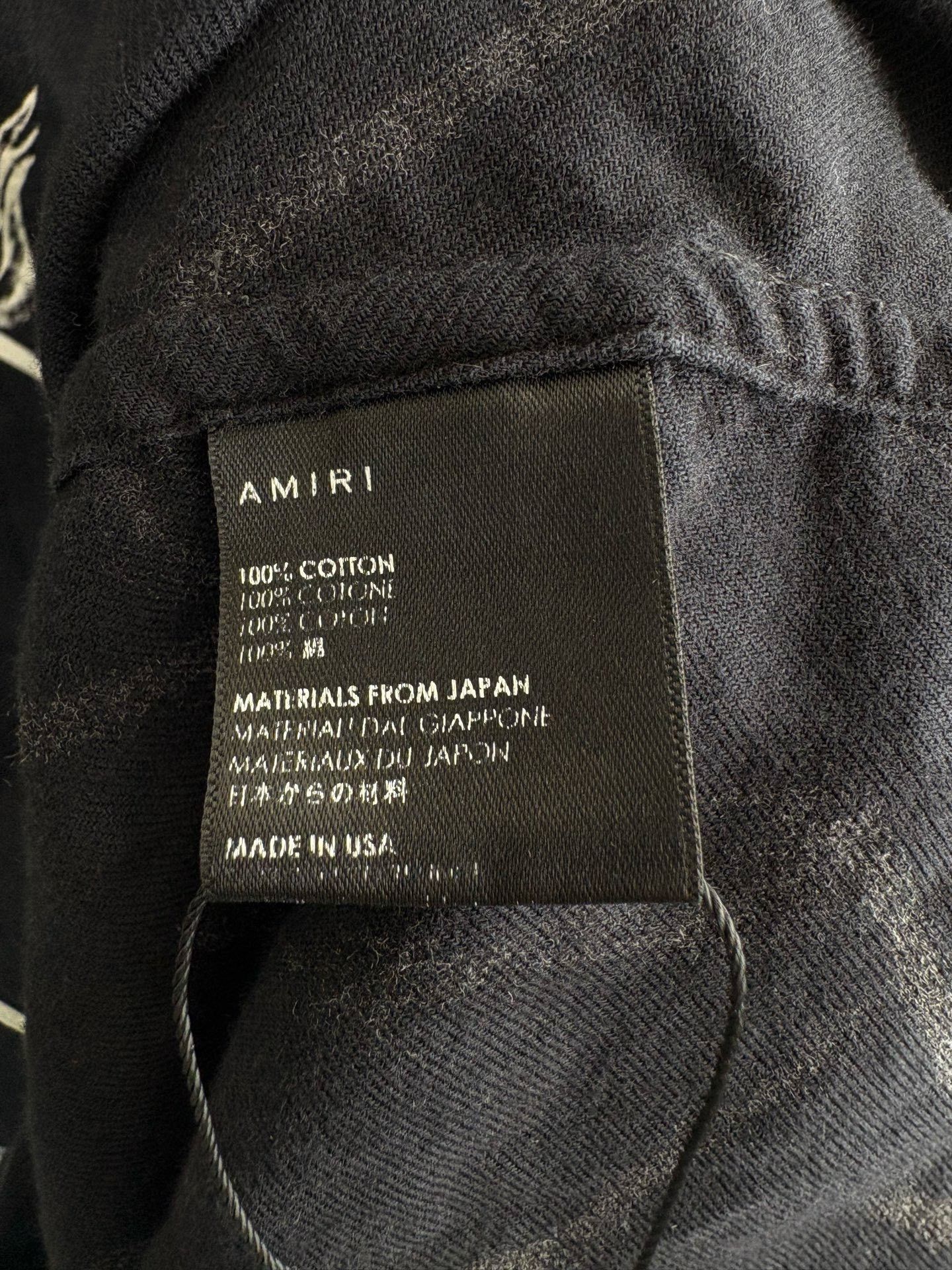 Amiri AMIRI Black Pattern Short Sleeve Shirt Size US S / EU 44-46 / 1 - 4 Thumbnail