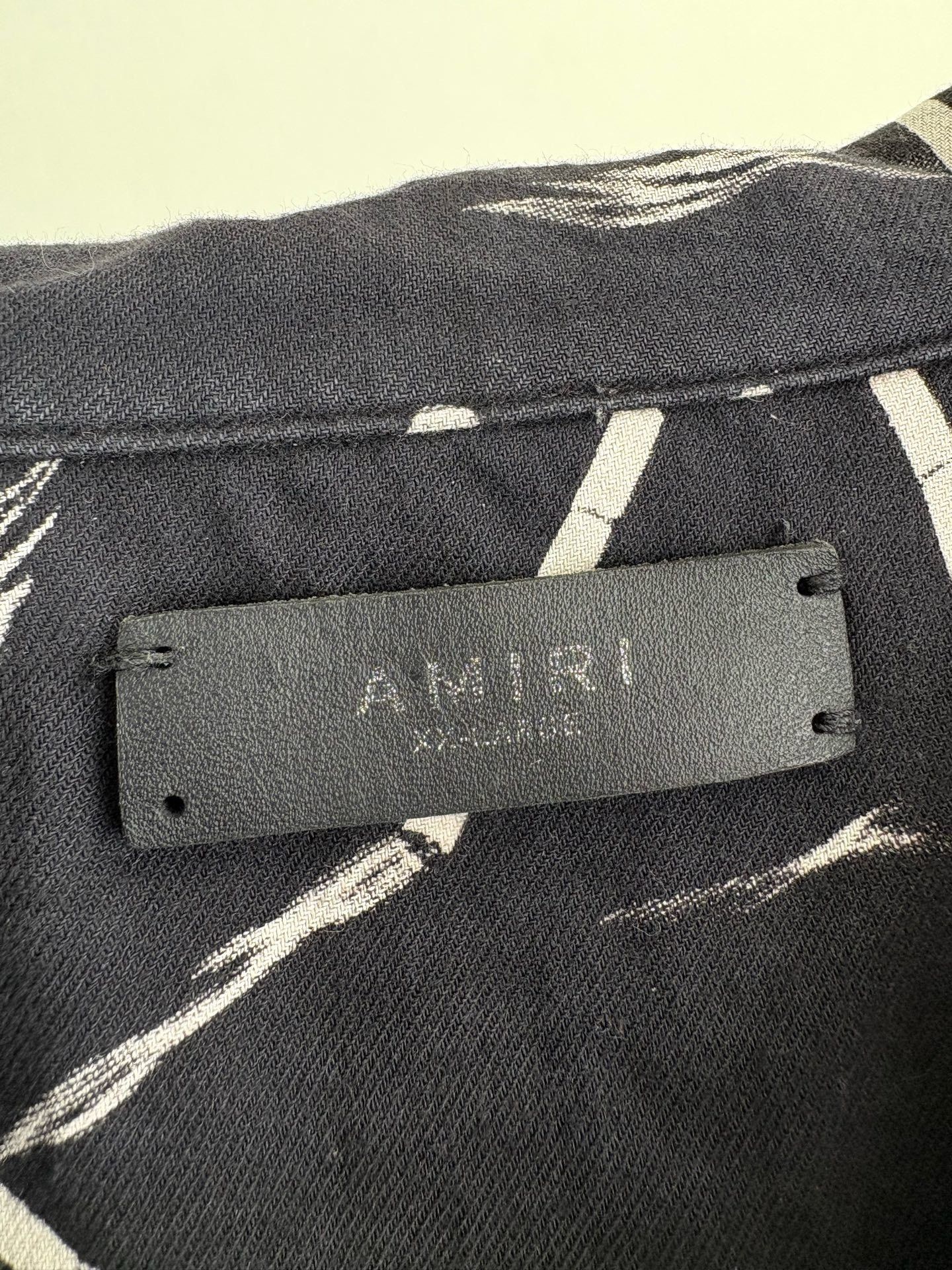 Amiri AMIRI Black Pattern Short Sleeve Shirt Size US S / EU 44-46 / 1 - 3 Thumbnail
