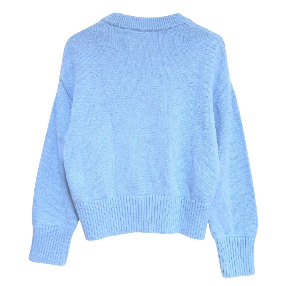 AMI Ami AMI PARIS Heart Embroidery Wool Sweater Textile Tops UKS008016 DUTY FREE for USA Size ONE SIZE - 2 Thumbnail