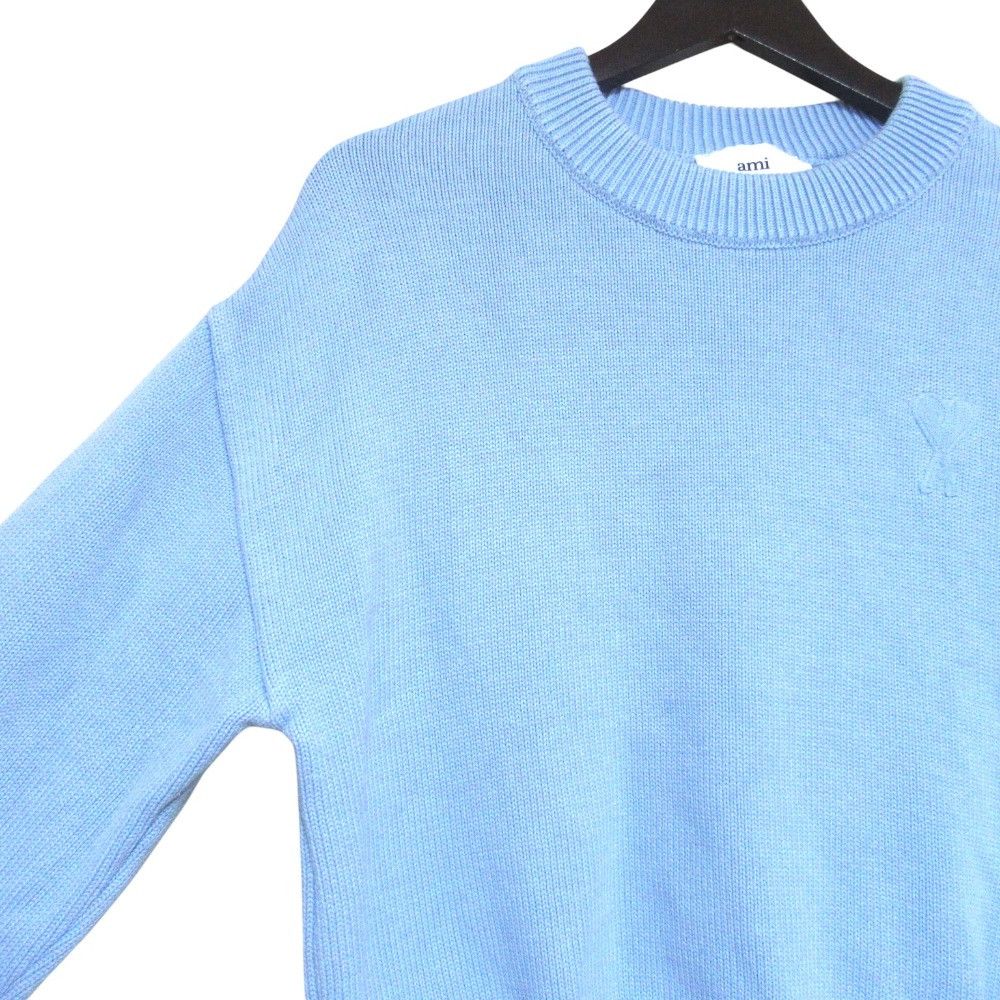 AMI Ami AMI PARIS Heart Embroidery Wool Sweater Textile Tops UKS008016 DUTY FREE for USA Size ONE SIZE - 3 Thumbnail
