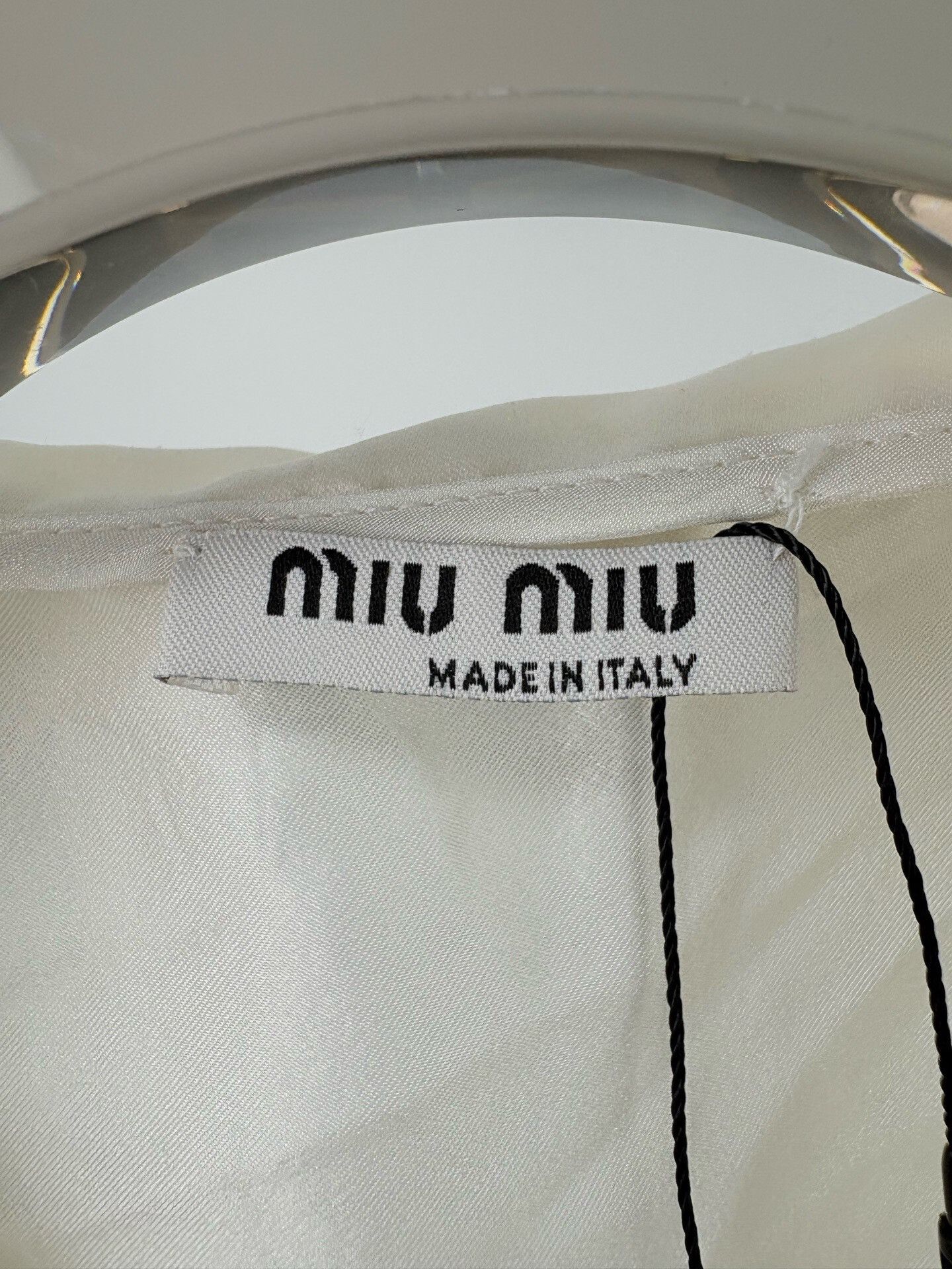 Miu Miu MIUMIU Lace Peter Pan Collar Short-Sleeve Shirt Size M / US 6-8 / IT 42-44 - 3 Thumbnail