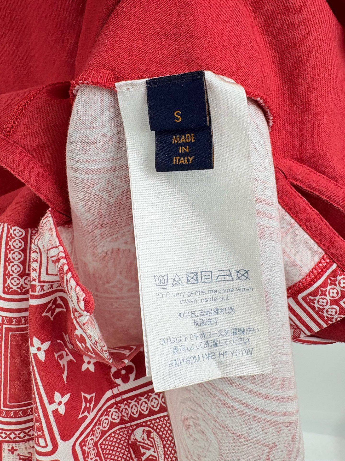Louis Vuitton Louis Vuitton Red Checkerboard Poker Short Sleeve Size US S / EU 44-46 / 1 - 5 Thumbnail