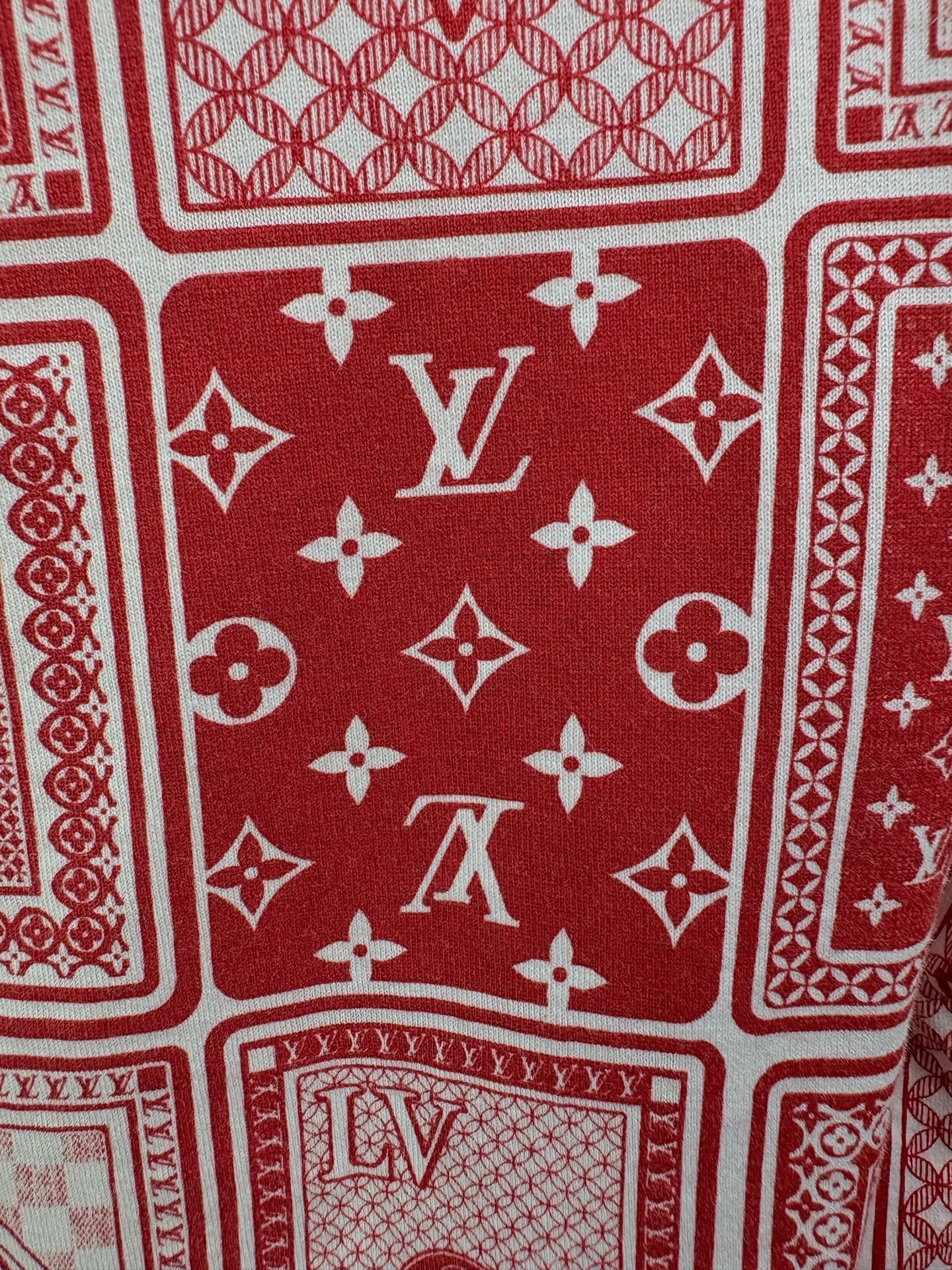 Louis Vuitton Louis Vuitton Red Checkerboard Poker Short Sleeve Size US S / EU 44-46 / 1 - 3 Thumbnail