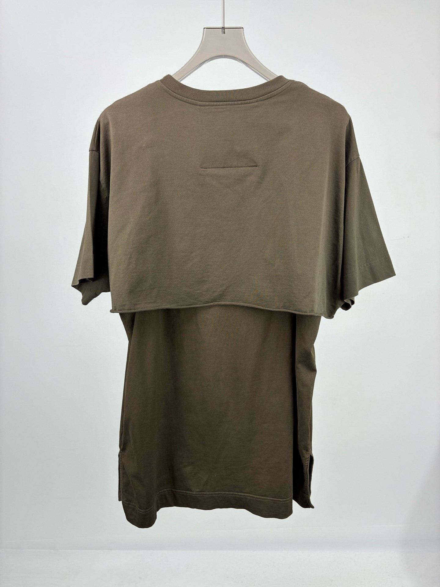 Givenchy GIVENCHY Military Green Runway Fake Two-Piece Tee Size US XXL / EU 58 / 5 - 2 Thumbnail