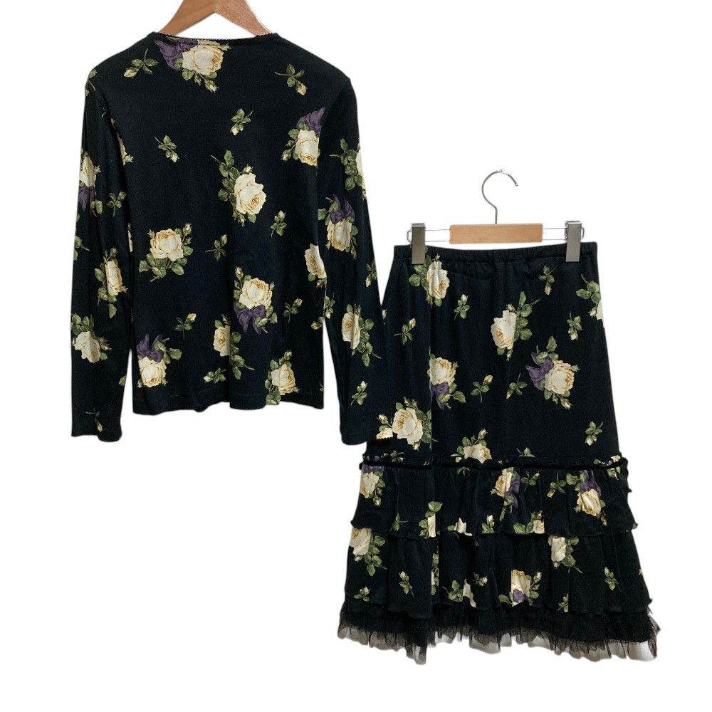 Other Other PINK HOUSE Floral Print Long Sleeve Shirt Skirt Textile Tops DUTY FREE for USA Size ONE SIZE - 2 Thumbnail