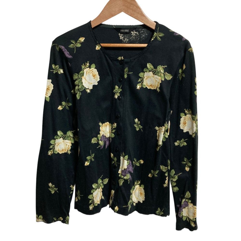 Other Other PINK HOUSE Floral Print Long Sleeve Shirt Skirt Textile Tops DUTY FREE for USA Size ONE SIZE - 4 Thumbnail