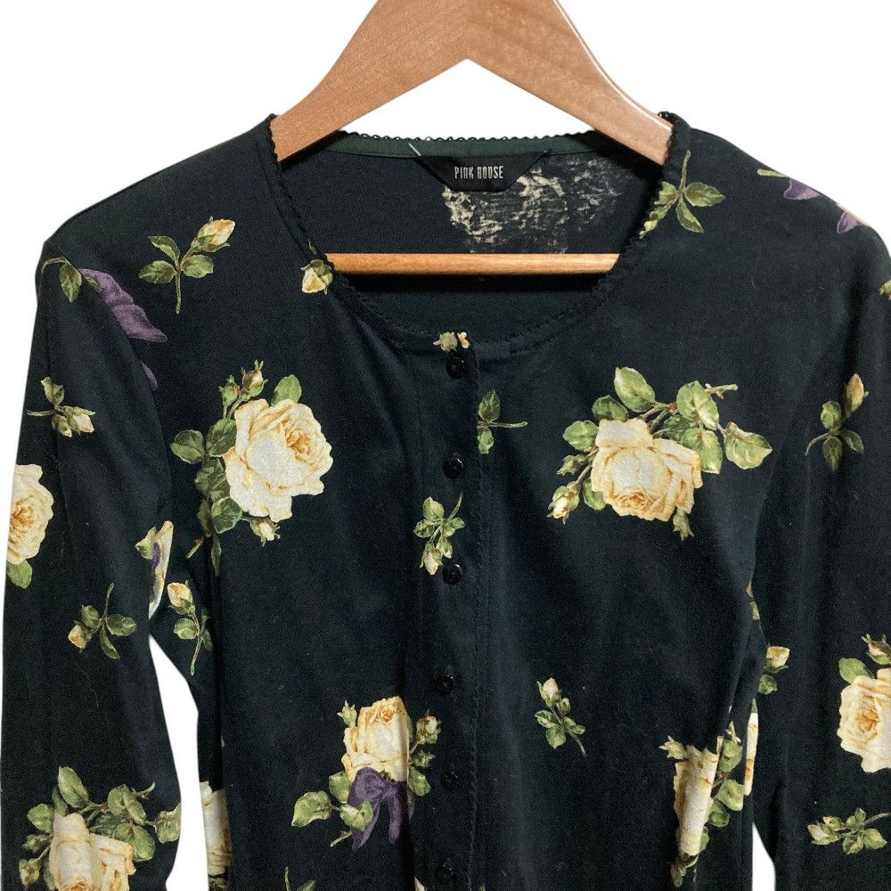 Other Other PINK HOUSE Floral Print Long Sleeve Shirt Skirt Textile Tops DUTY FREE for USA Size ONE SIZE - 7 Thumbnail