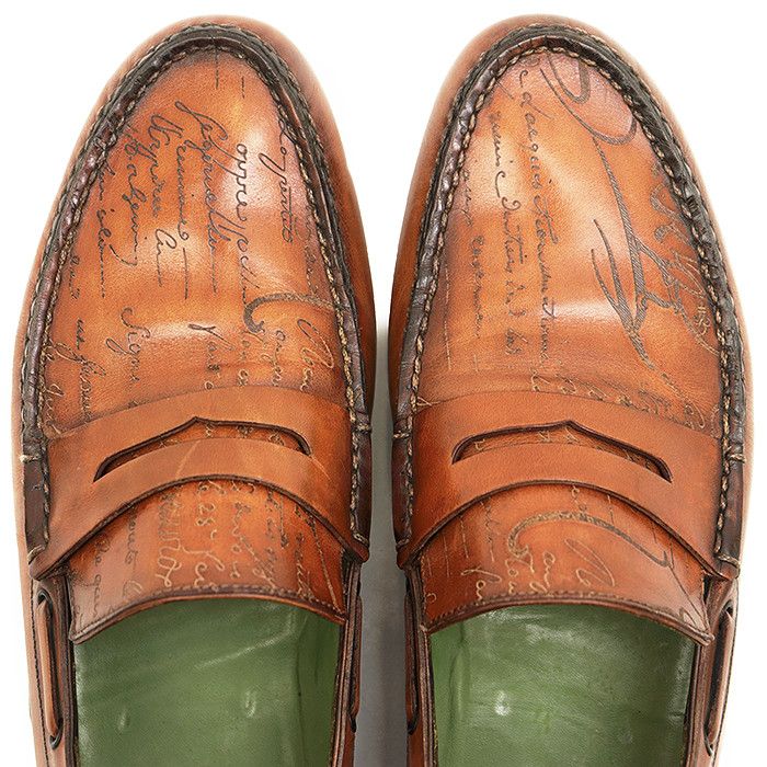 Berluti Berluti Berluti Calligraphy Leather Loafers Leather Shoes DUTY FREE for USA Size ONE SIZE - 11 Thumbnail