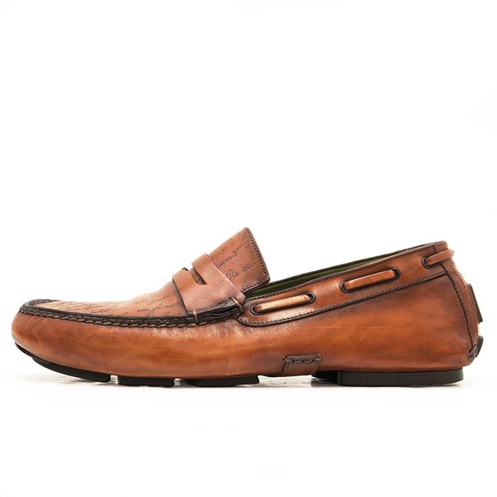 Berluti Berluti Berluti Calligraphy Leather Loafers Leather Shoes DUTY FREE for USA Size ONE SIZE - 16 Thumbnail