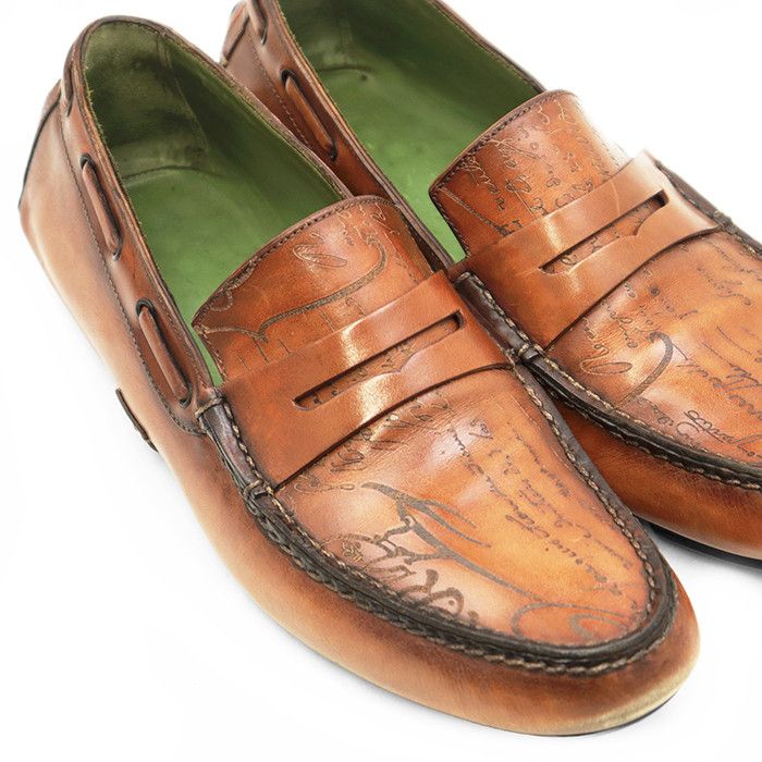 Berluti Berluti Berluti Calligraphy Leather Loafers Leather Shoes DUTY FREE for USA Size ONE SIZE - 14 Thumbnail